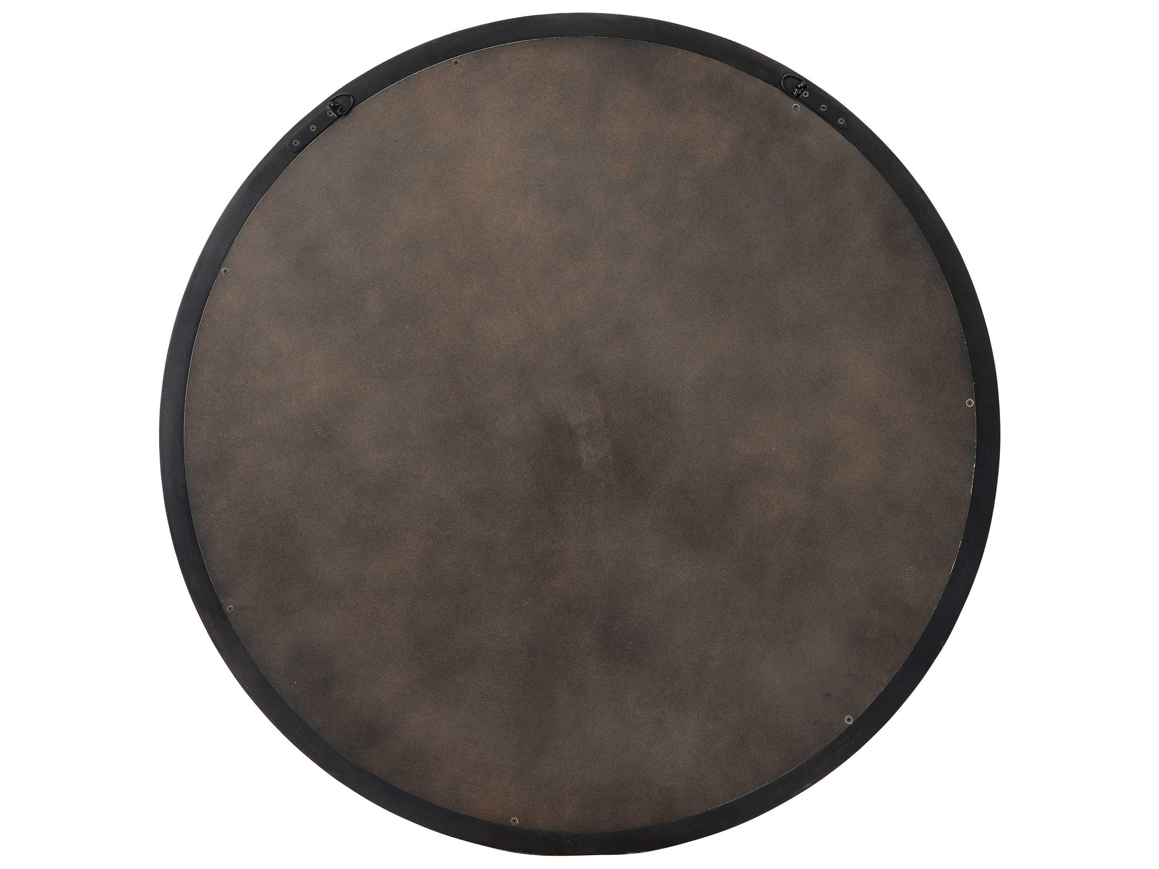 Jamie Young Chandler Charcoal Round Wall Mirror