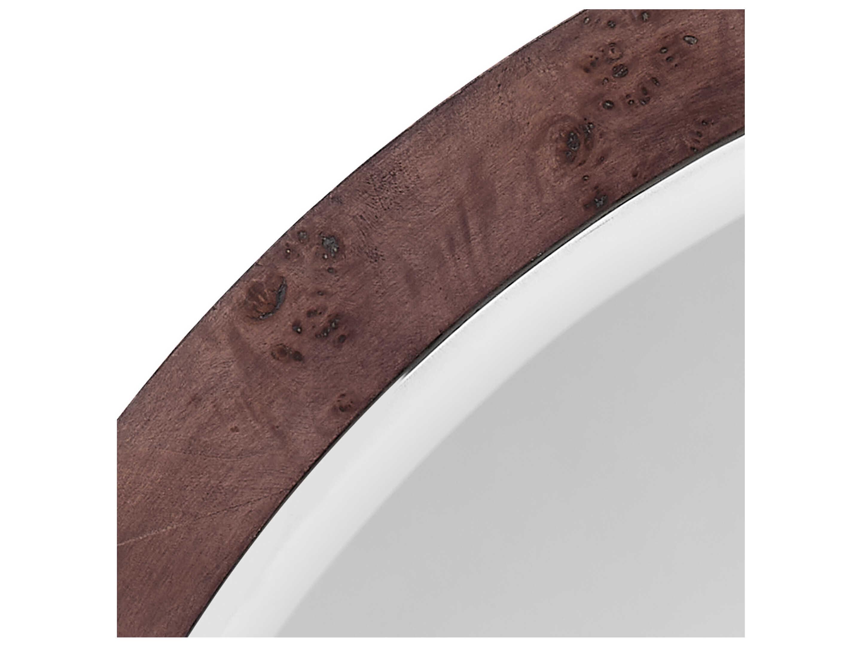 Jamie Young Chandler Charcoal Round Wall Mirror