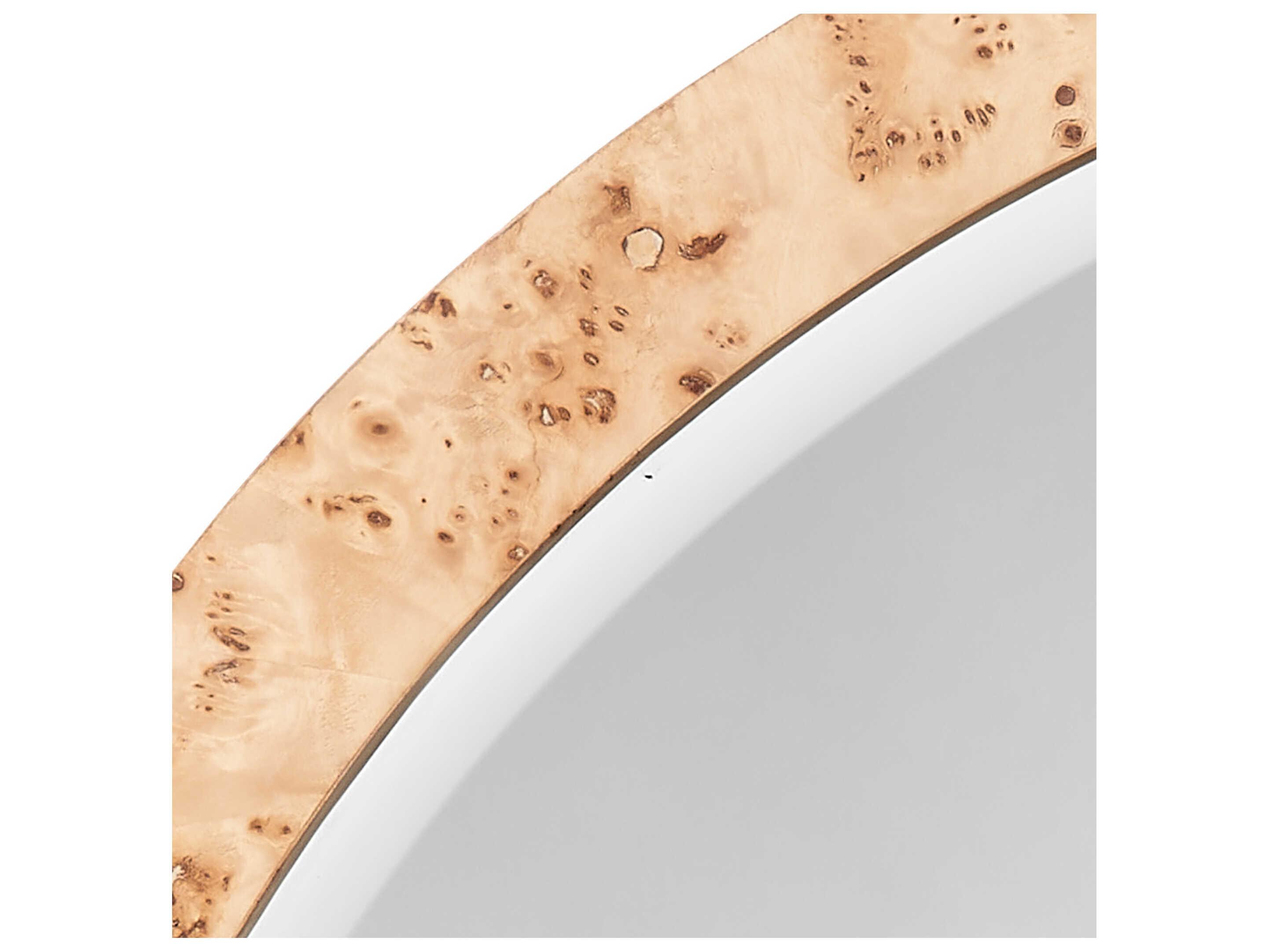 Jamie Young Chandler Natural Round Wall Mirror