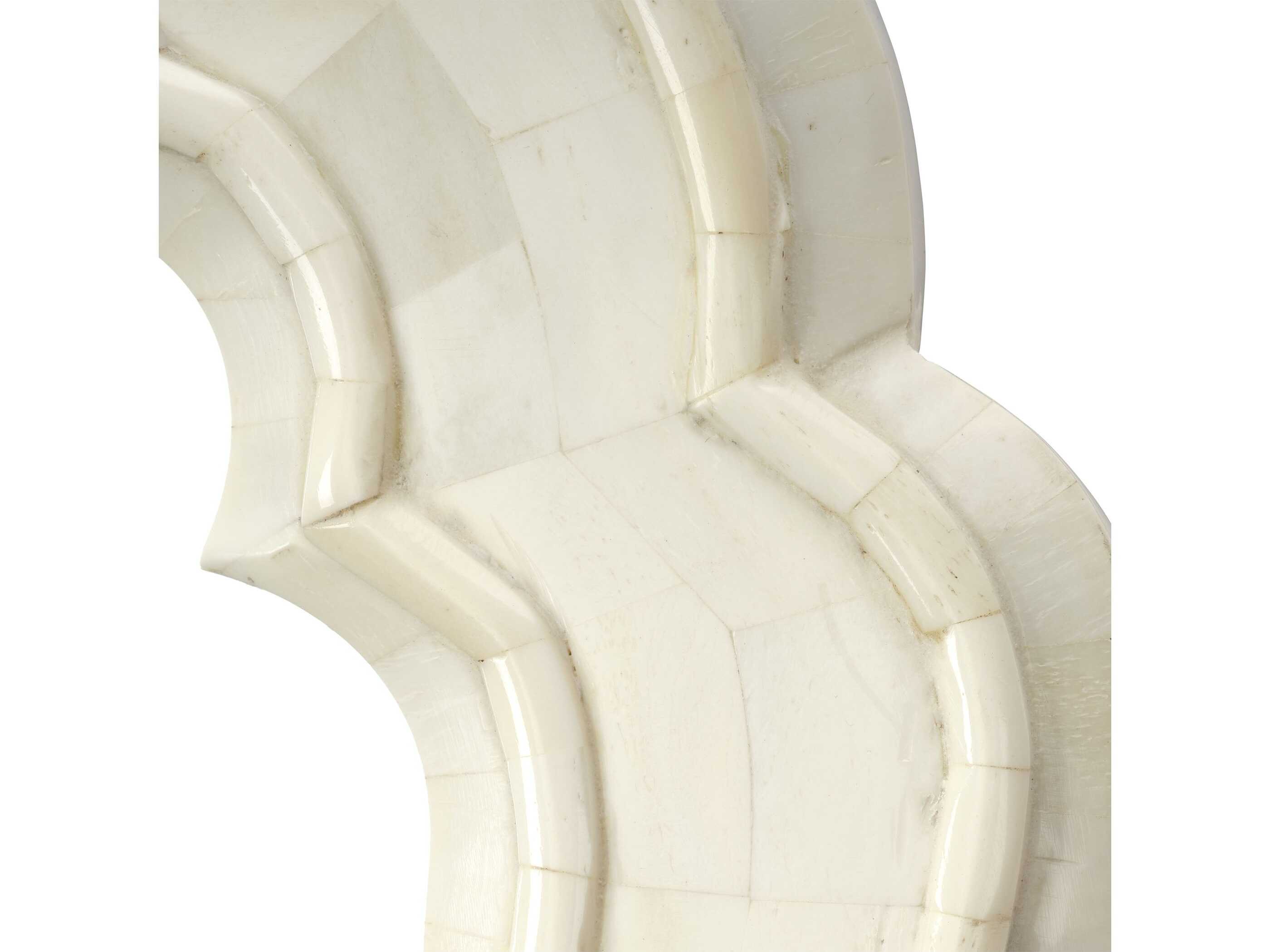 Jamie Young Chateau White Wall Mirror Sunburst