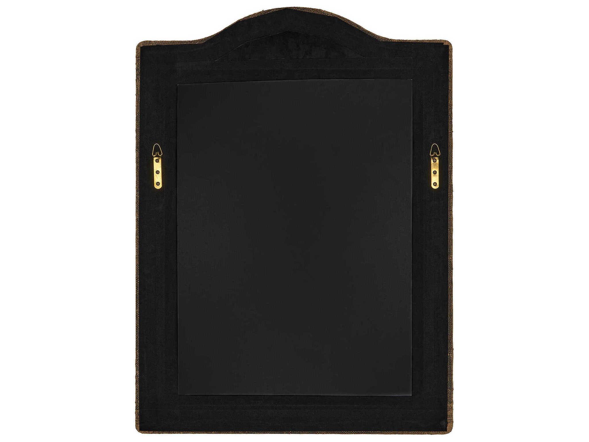 Jamie Young Hilltop Raffia Natural Rectangular Wall Mirror