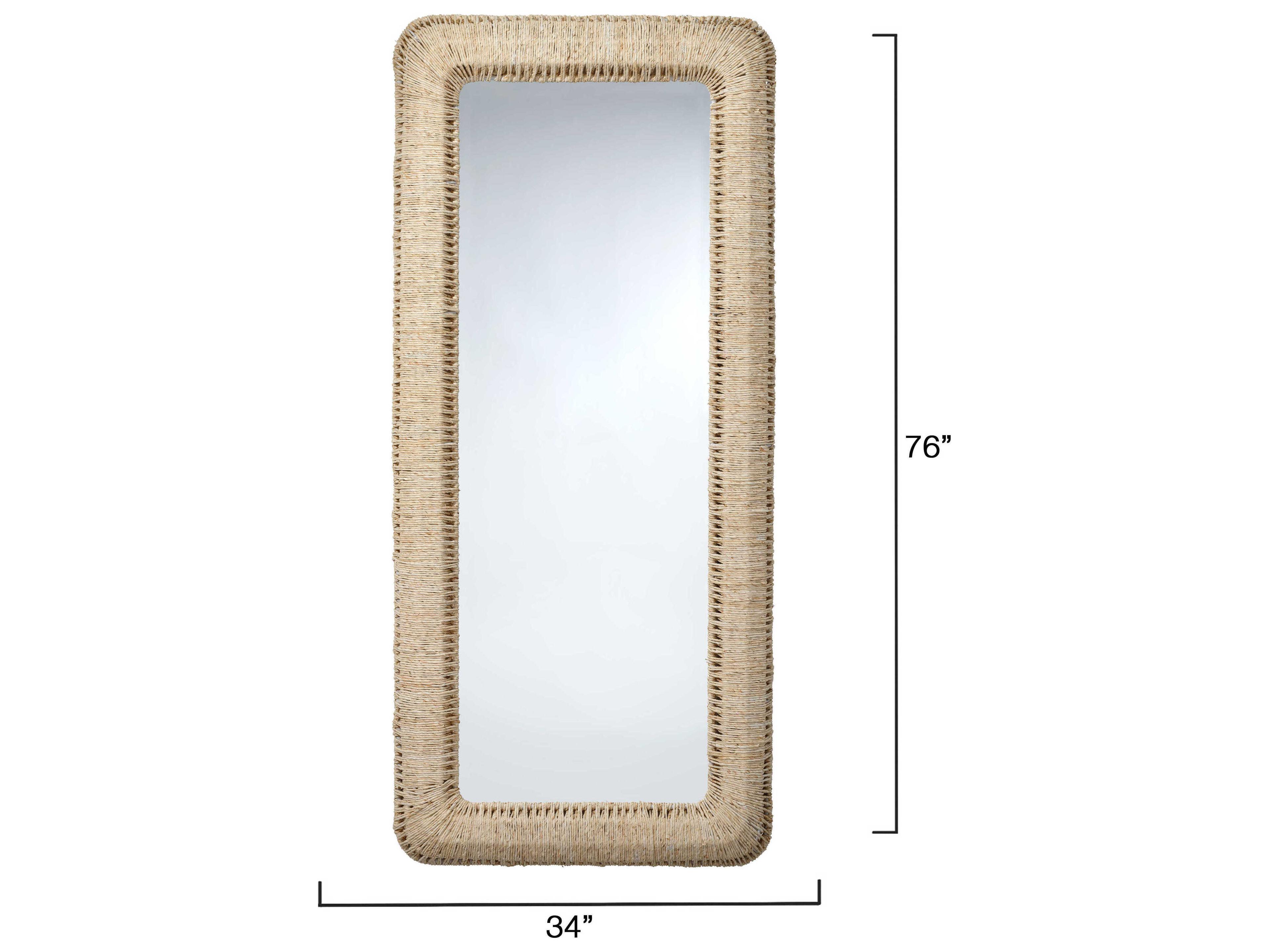 Jamie Young Hollis Natural Rectangular Wall Mirror