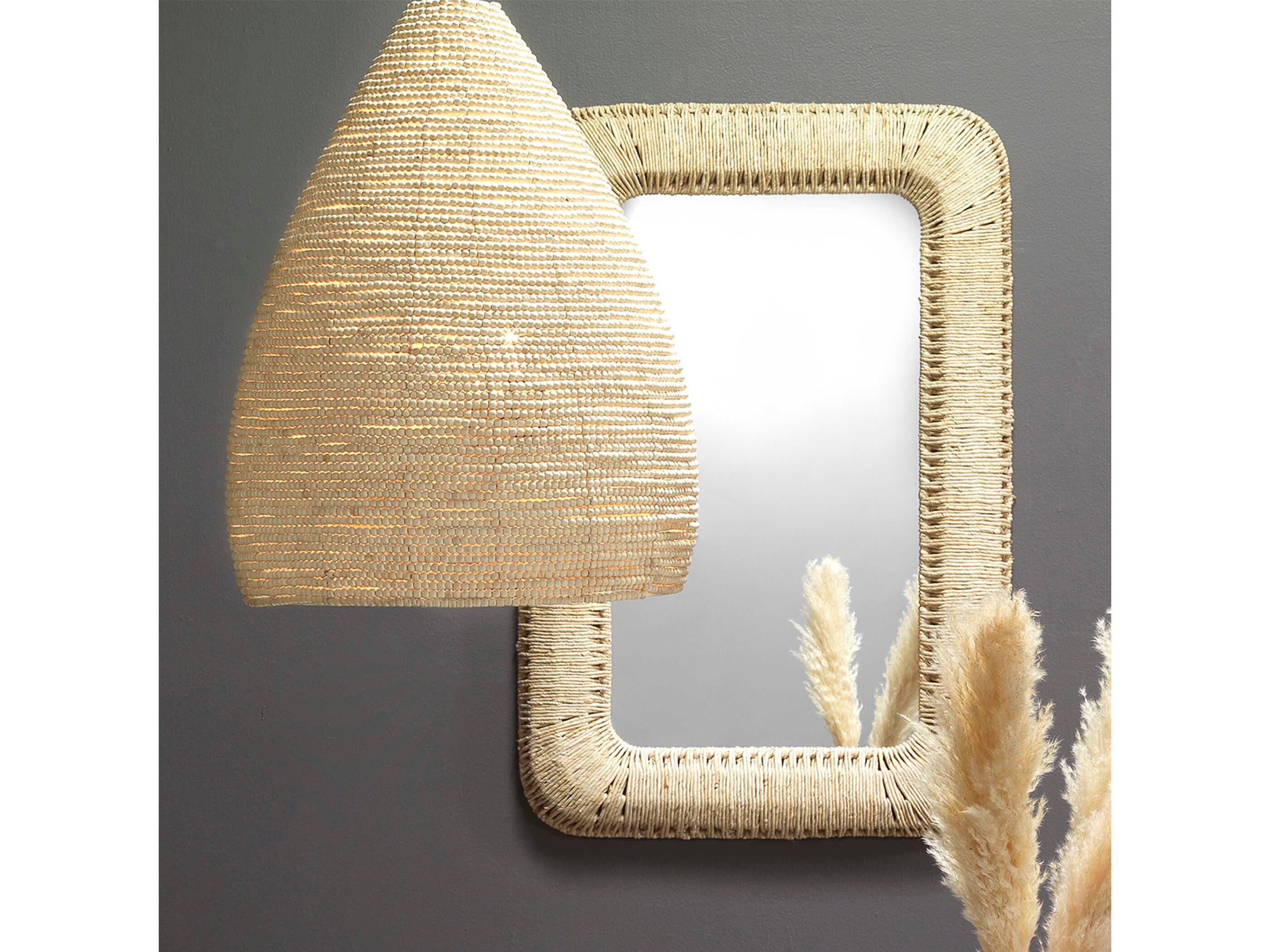 Jamie Young Hollis Off-white Wall Mirror