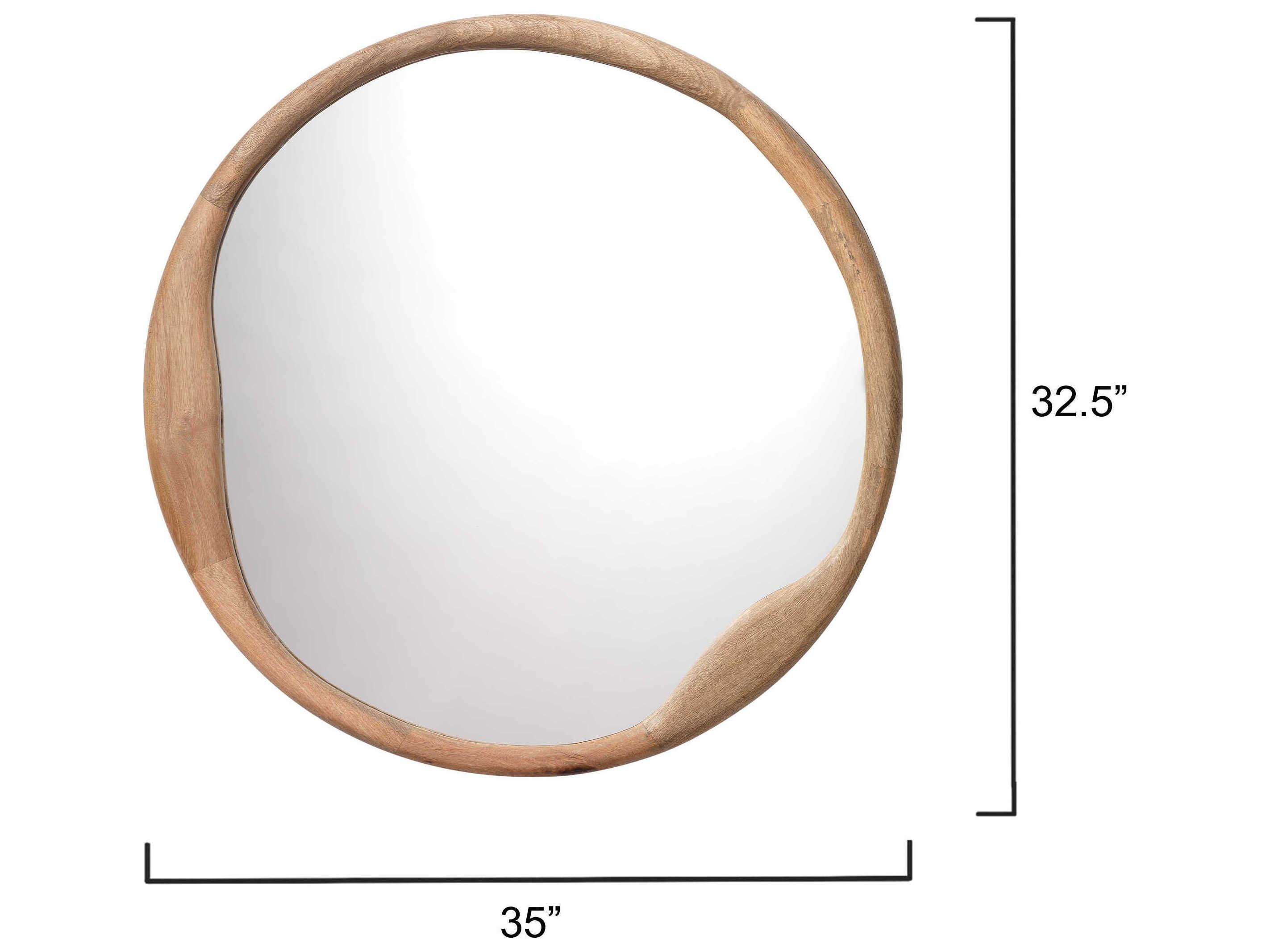 Jamie Young Organic Round Wall Mirror