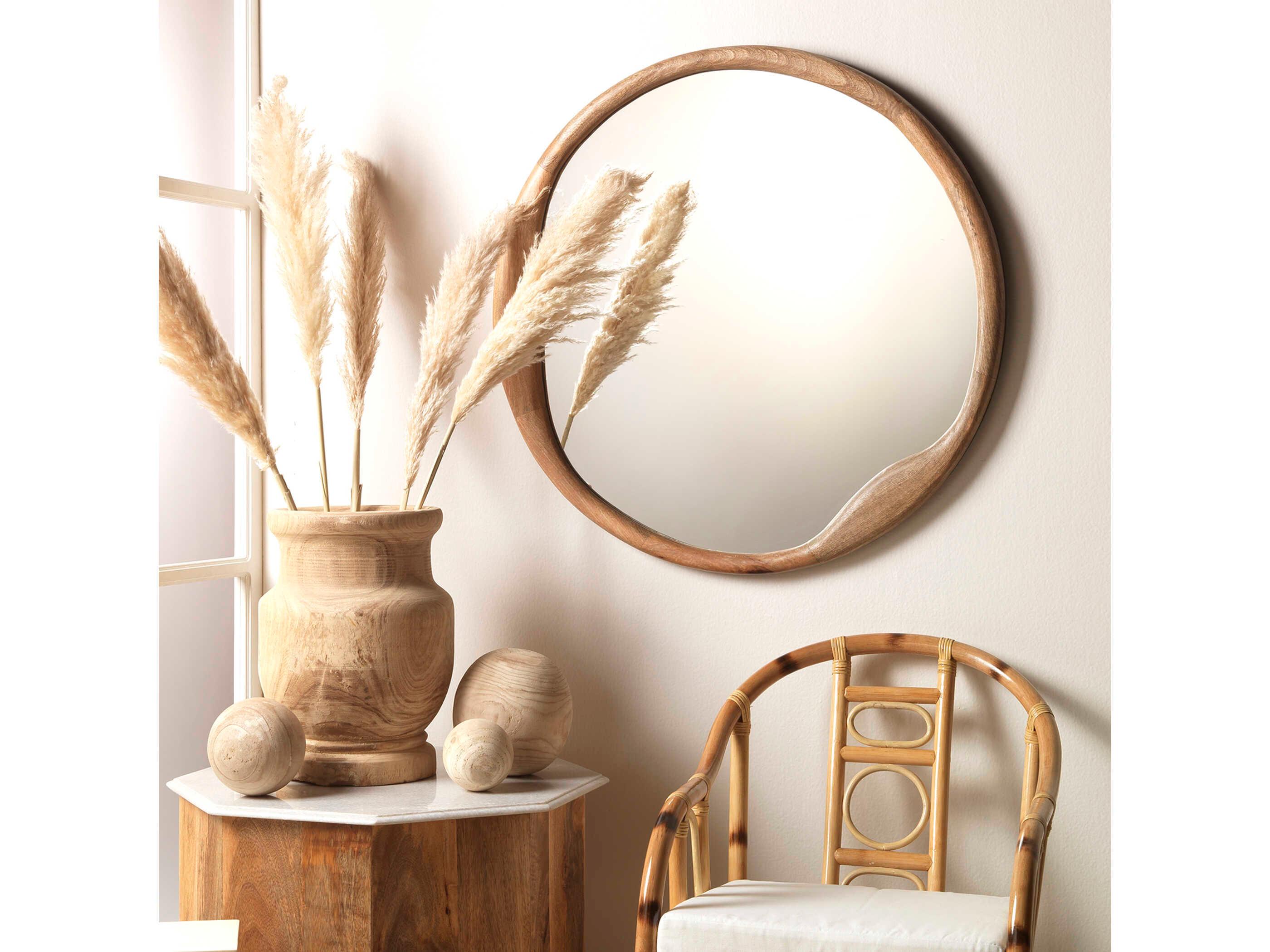 Jamie Young Organic Round Wall Mirror