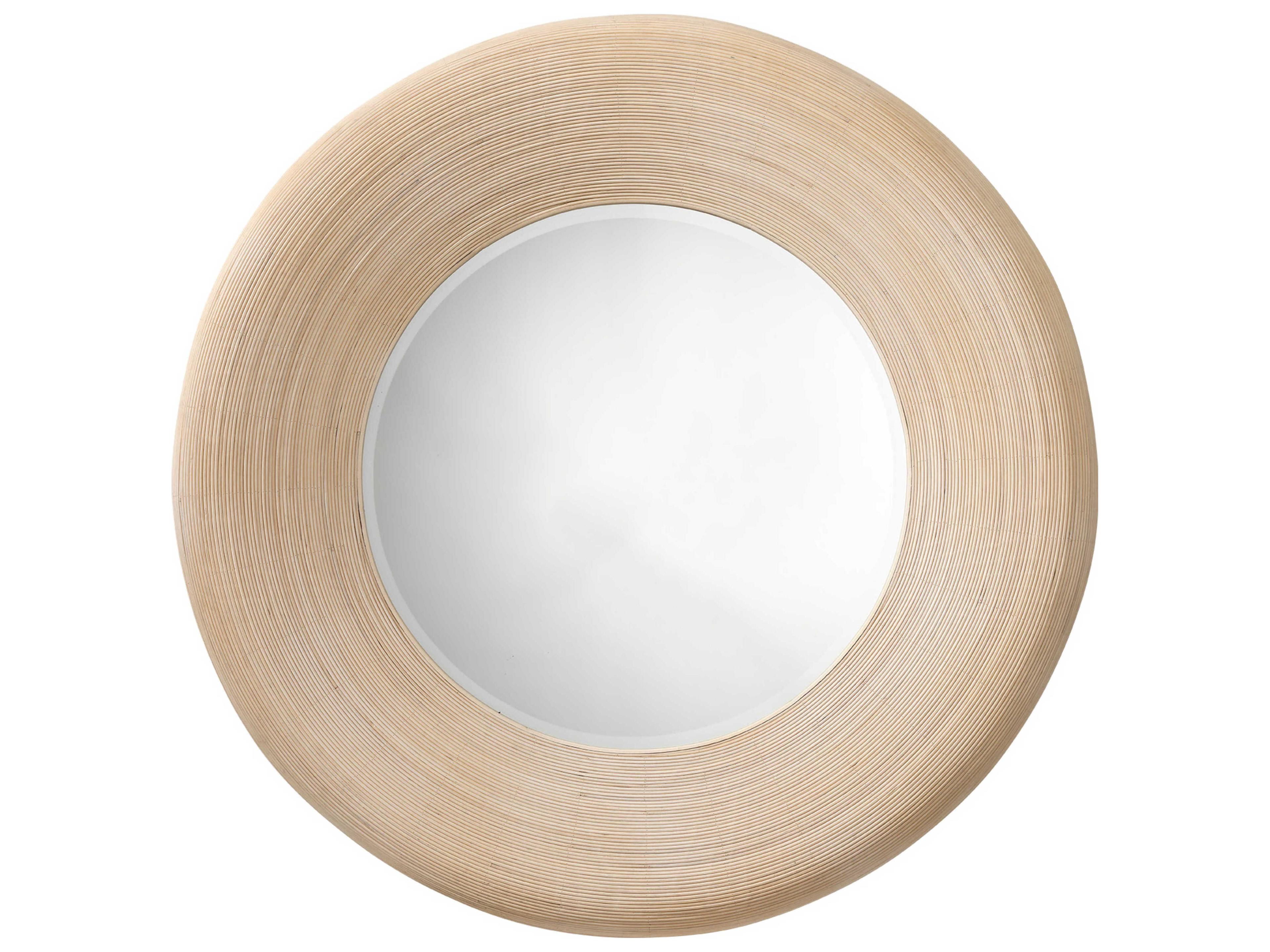 Jamie Young Paddock Cream Round Wall Mirror