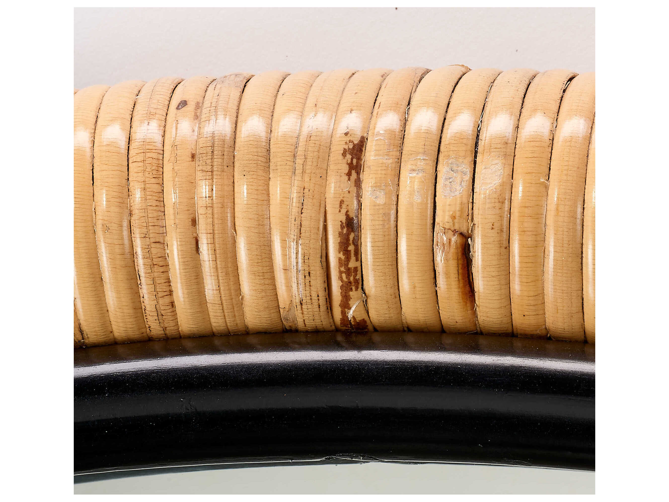 Jamie Young Saltwater Matte Black Floor Mirror