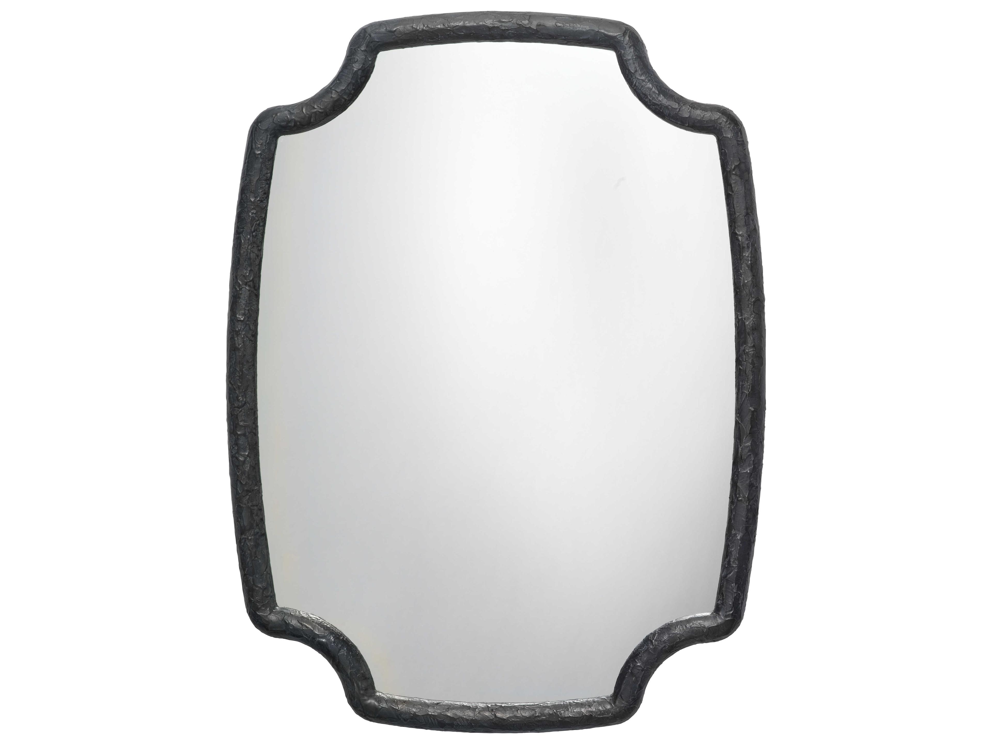 Jamie Young Selene Textured Charcoal Resin Wall Mirror