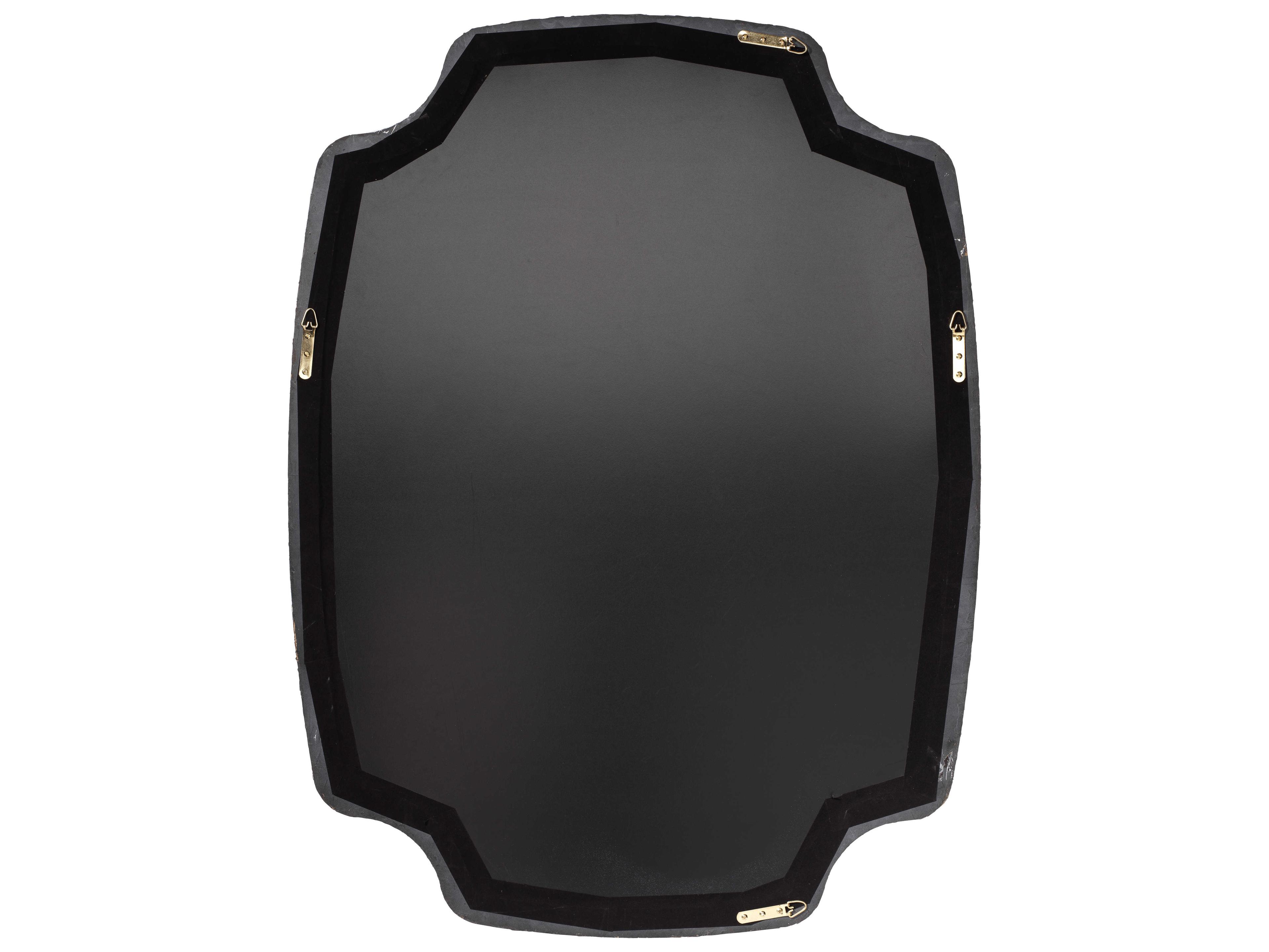 Jamie Young Selene Textured White Resin Wall Mirror