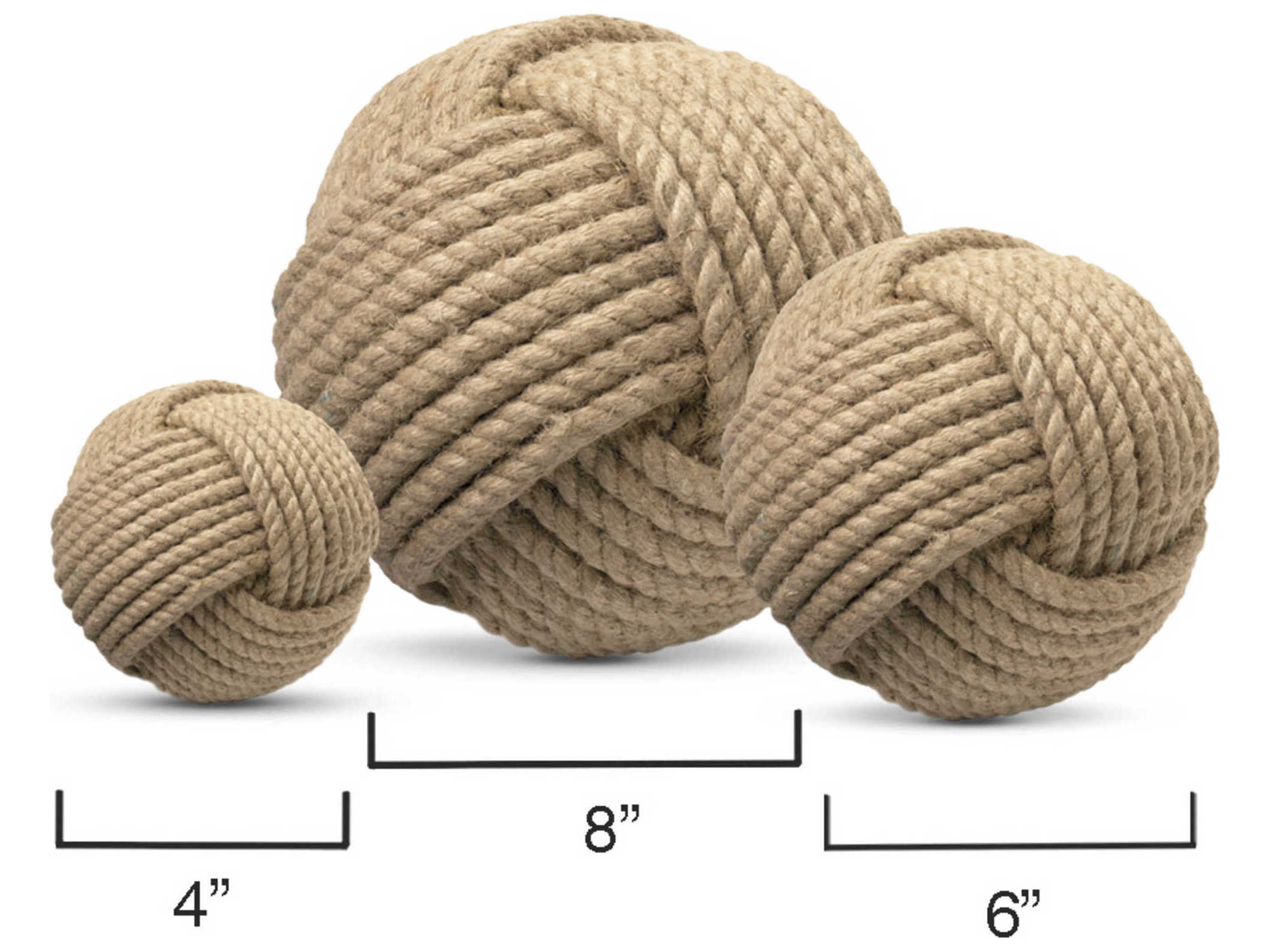 Jamie Young Natural Jute Balls Set of 3