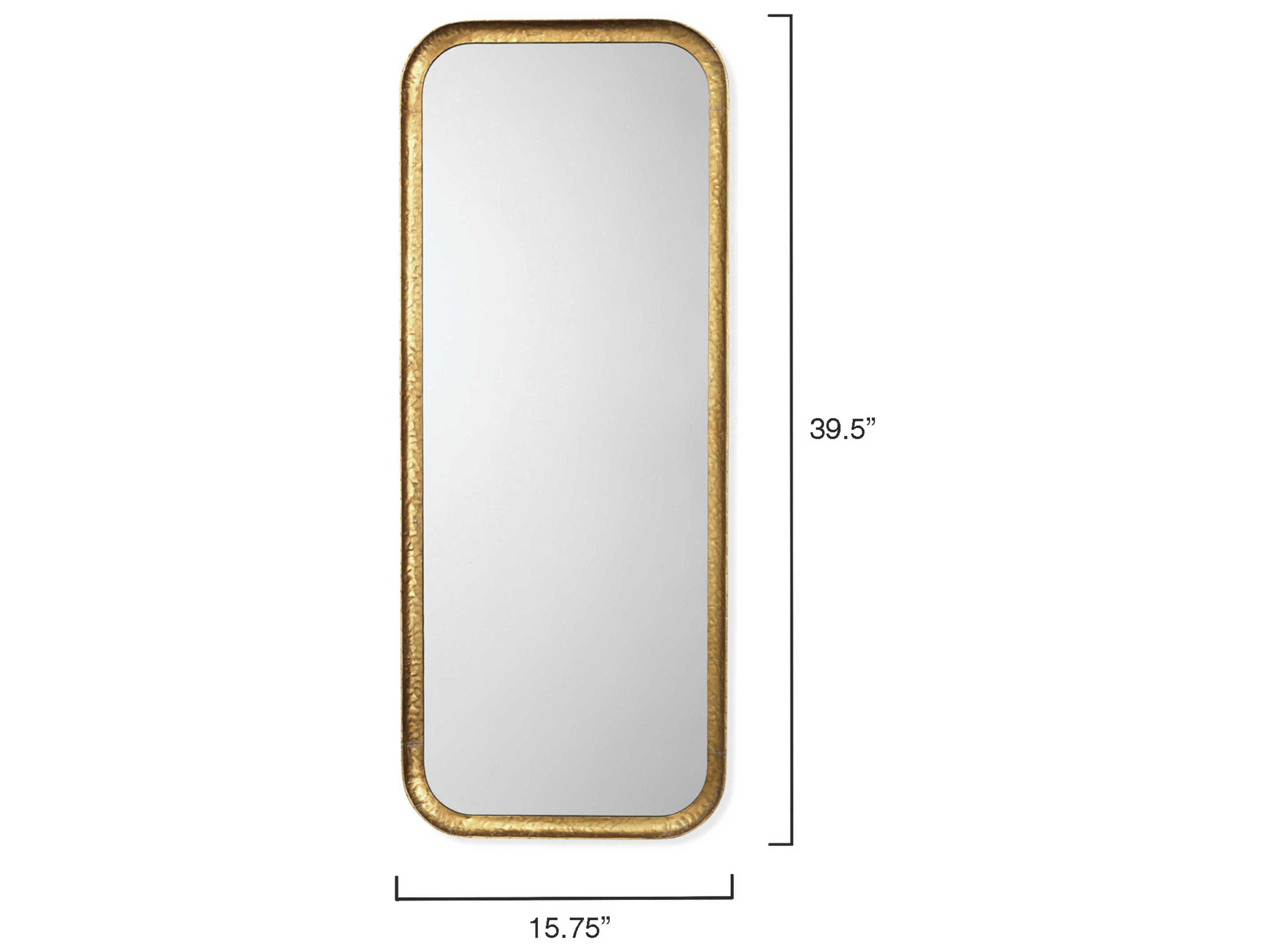 Jamie Young Capital Gold Leaf Rectangular Wall Mirror