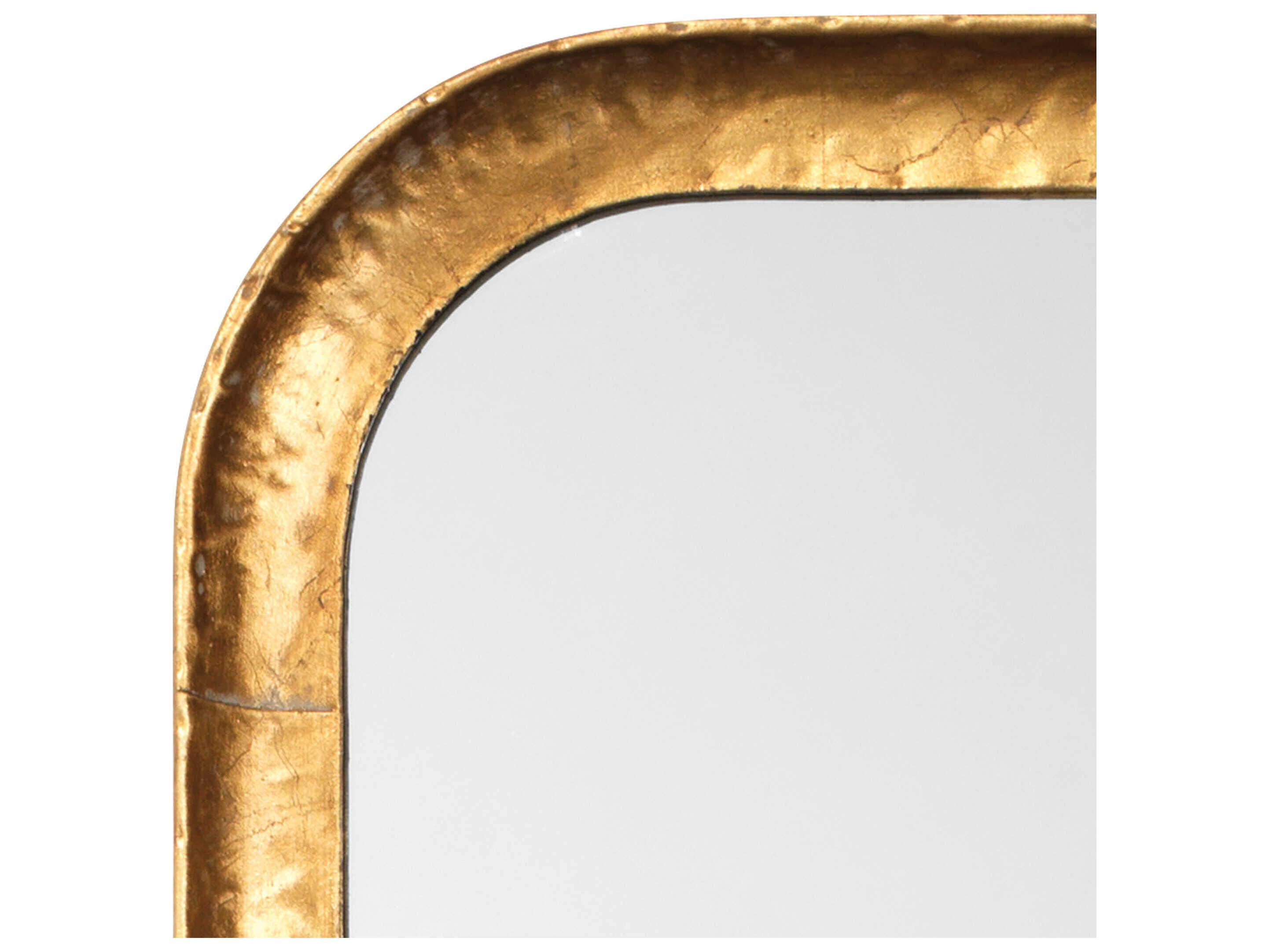 Jamie Young Capital Gold Leaf Rectangular Wall Mirror