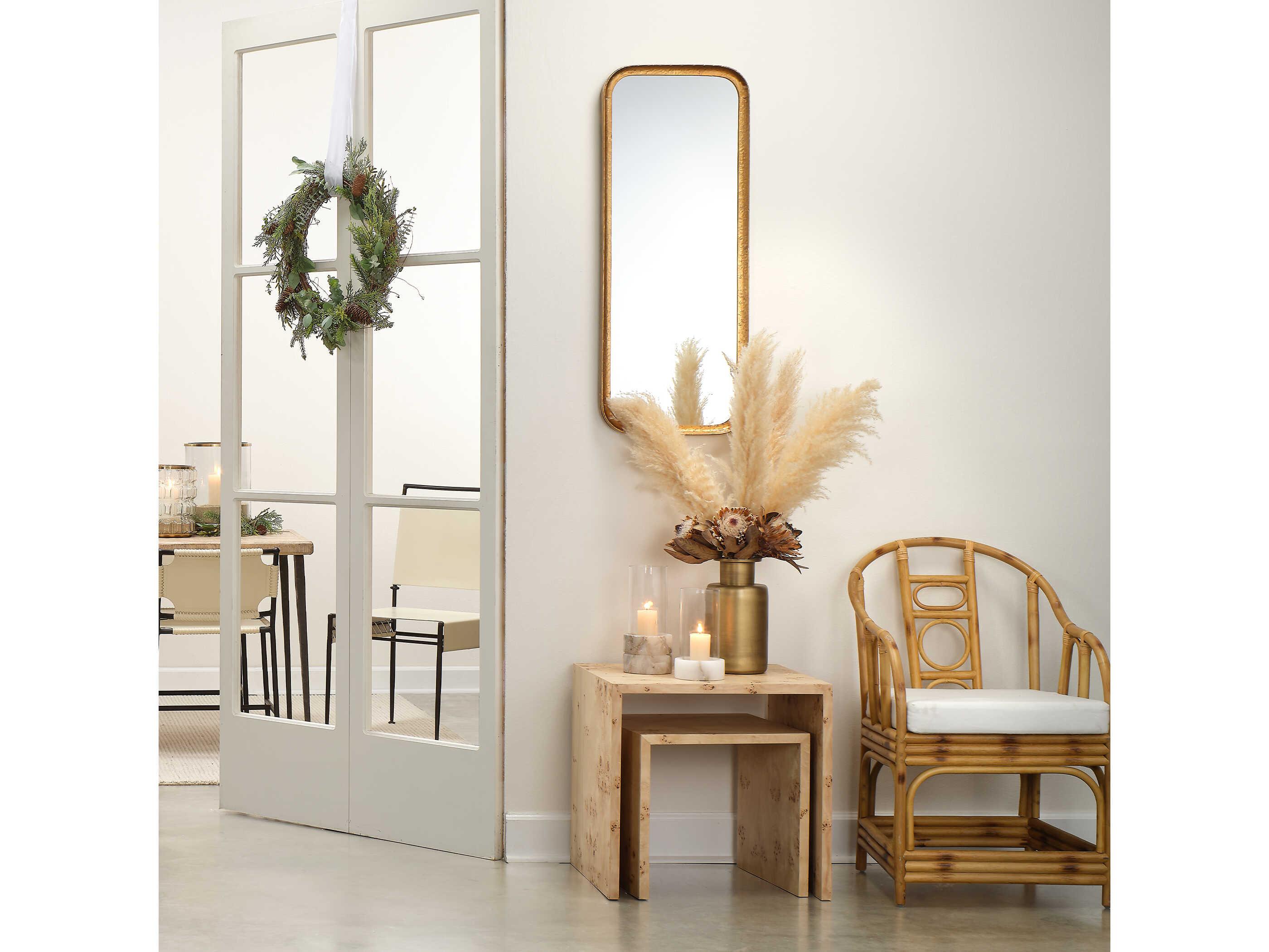 Jamie Young Capital Gold Leaf Rectangular Wall Mirror