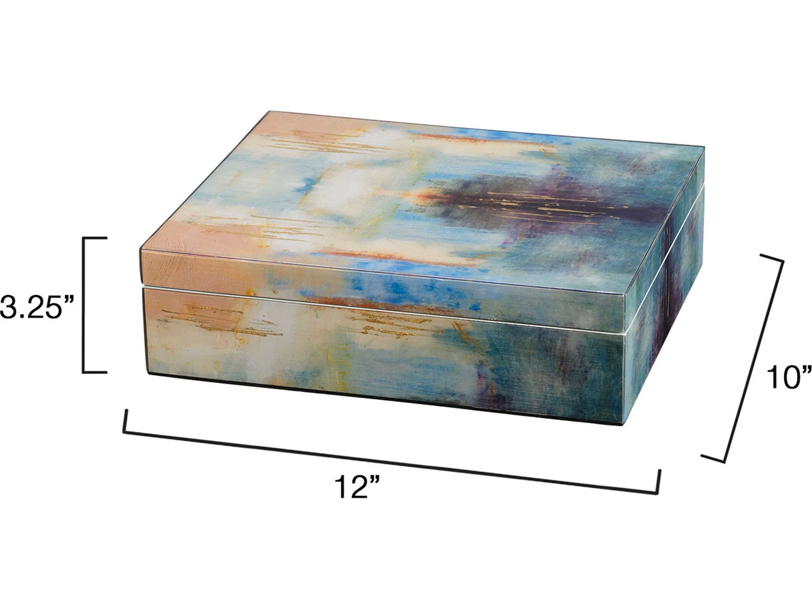 Jamie Young Colorwash Blue Jewelry Box