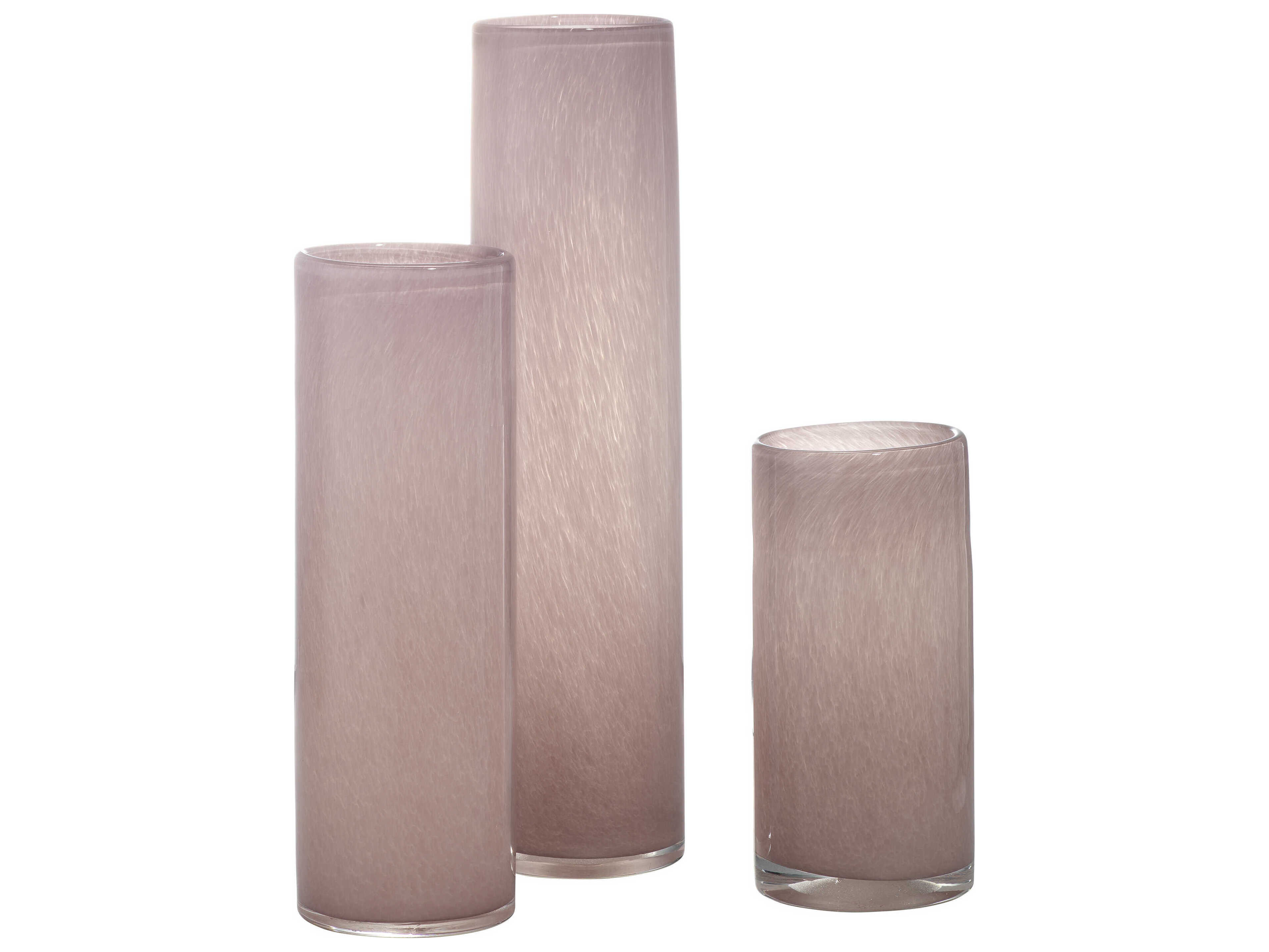 Jamie Young Gwendolyn Pink Glass Vase Set of 3