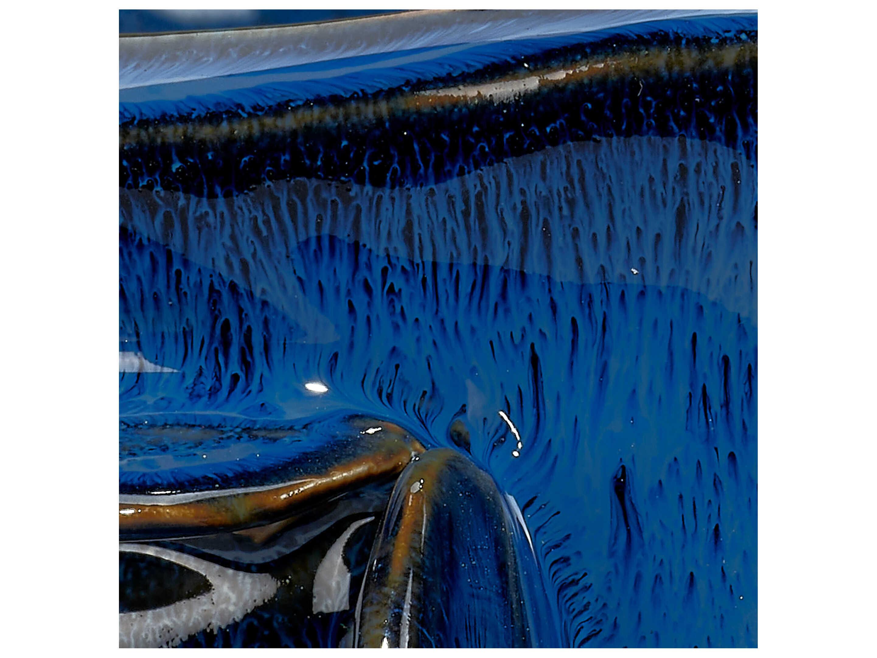 Jamie Young Cobalt Blue Helios Decorative Bowl