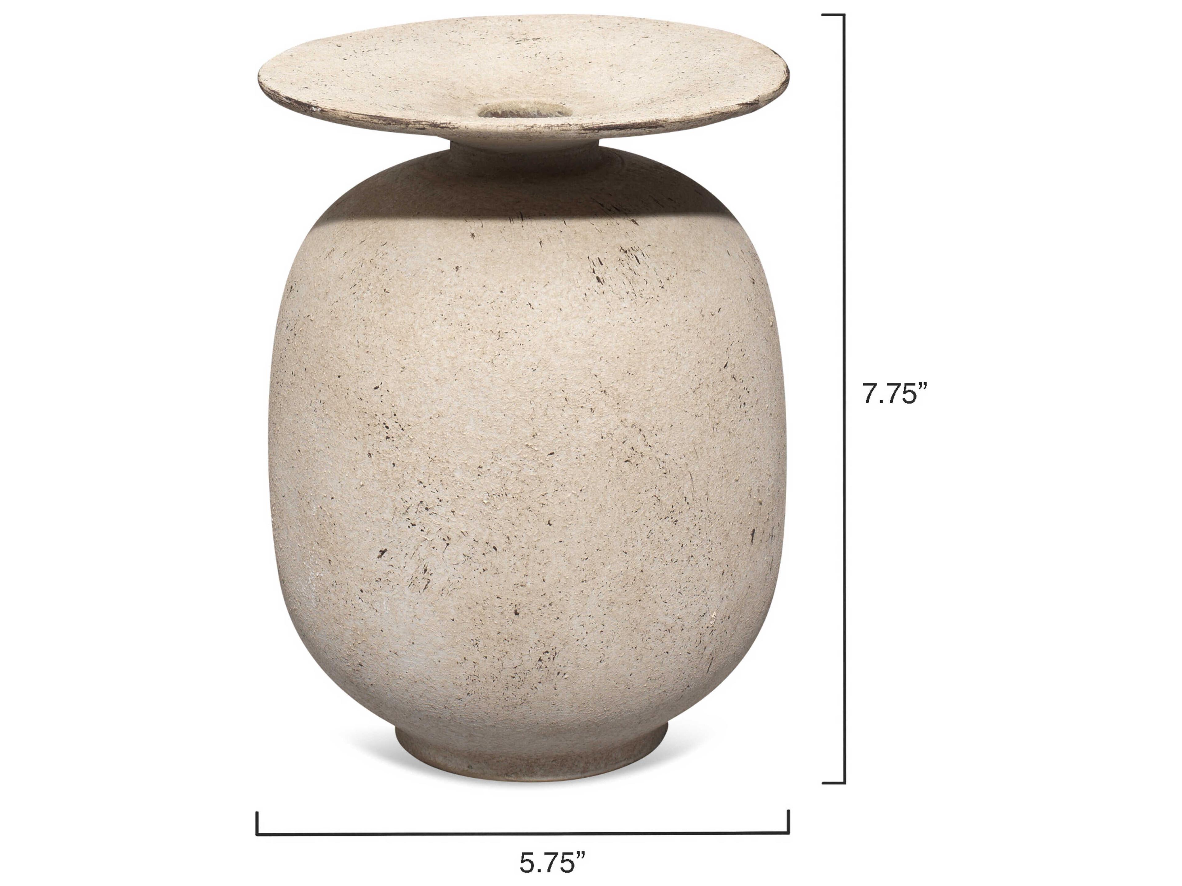 Jamie Young Highland Off White Ceramic Vase