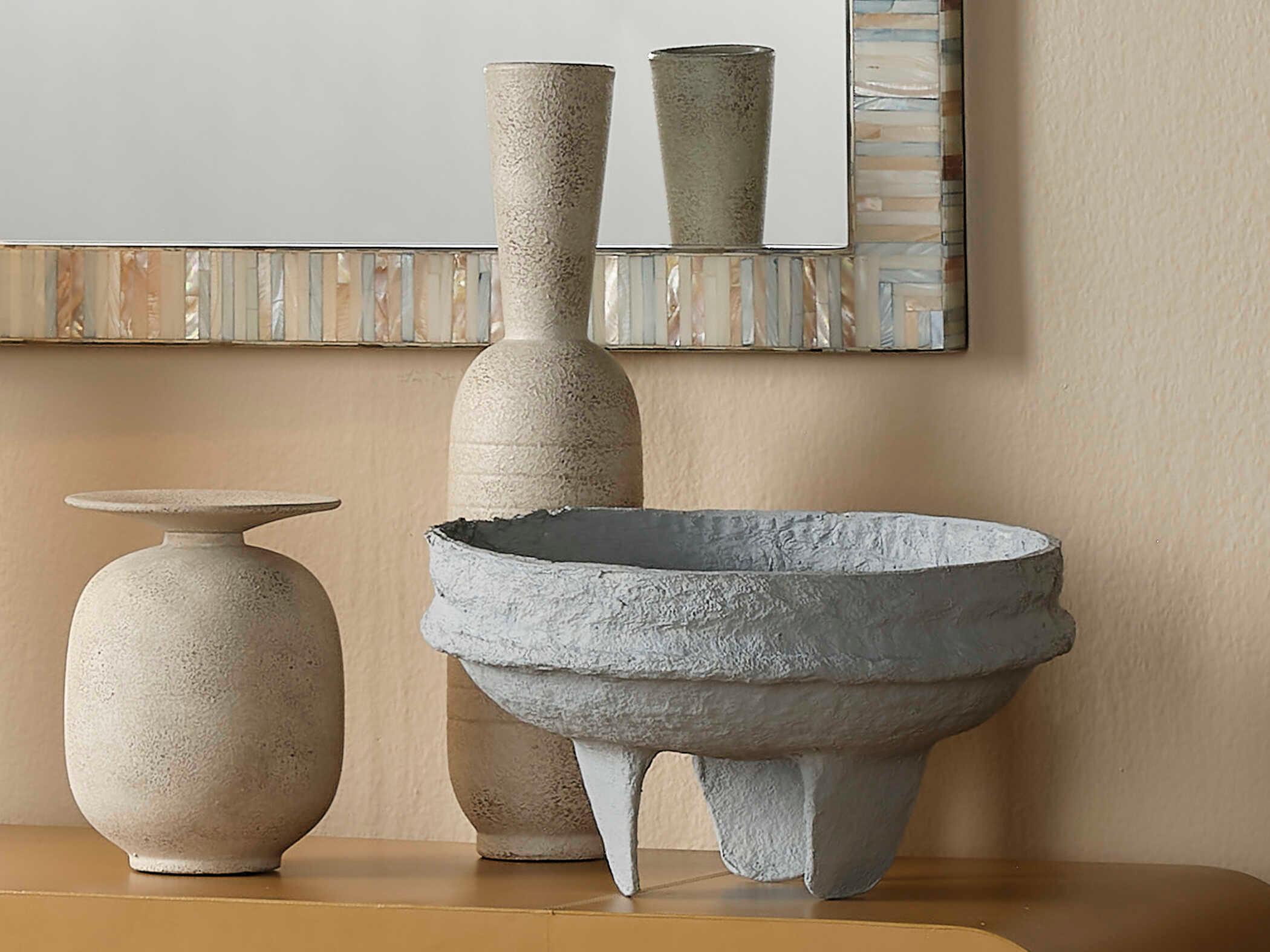 Jamie Young Highland Off White Ceramic Vase