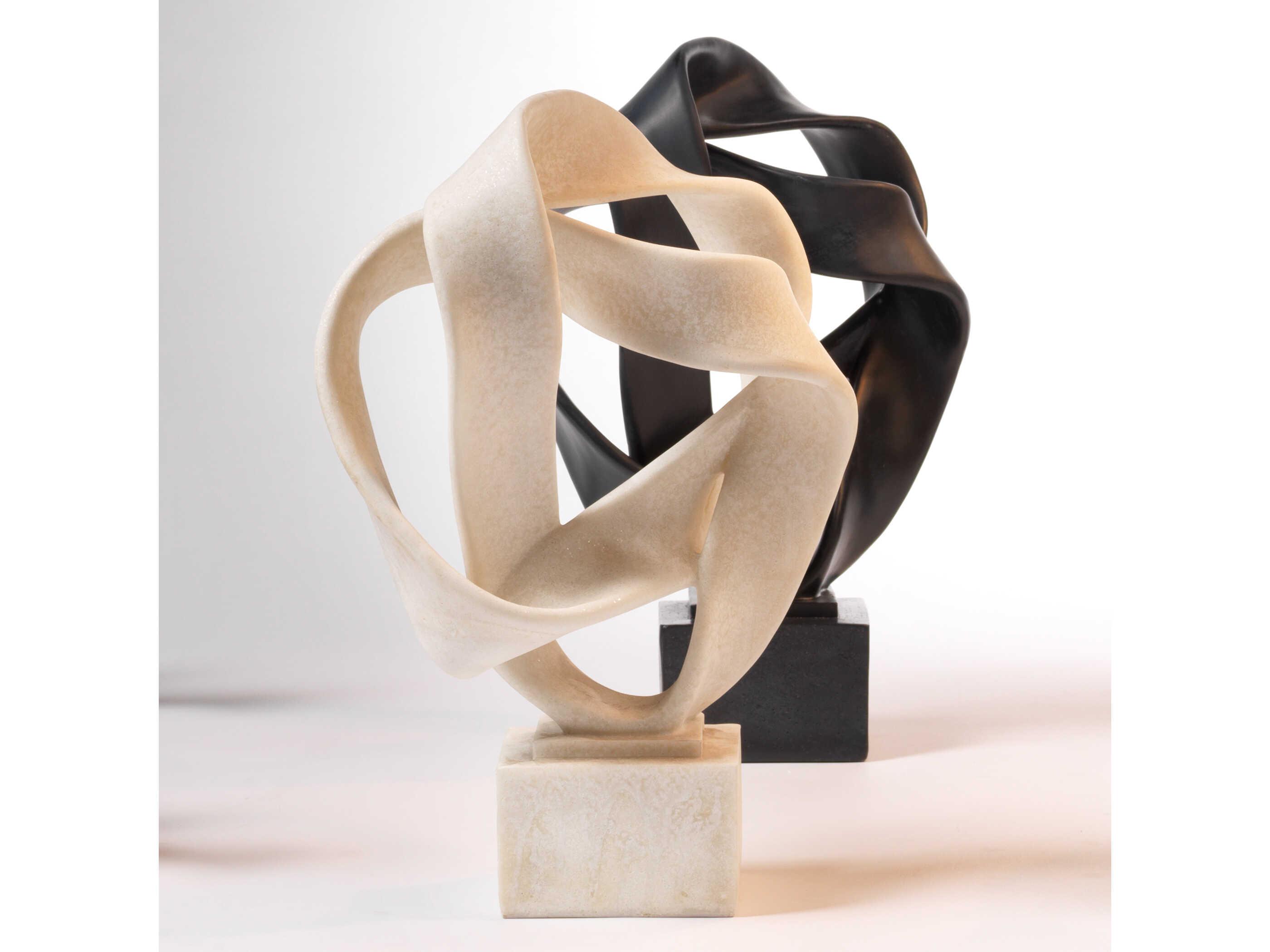 Jamie Young Intertwined Black Resin Sculpture