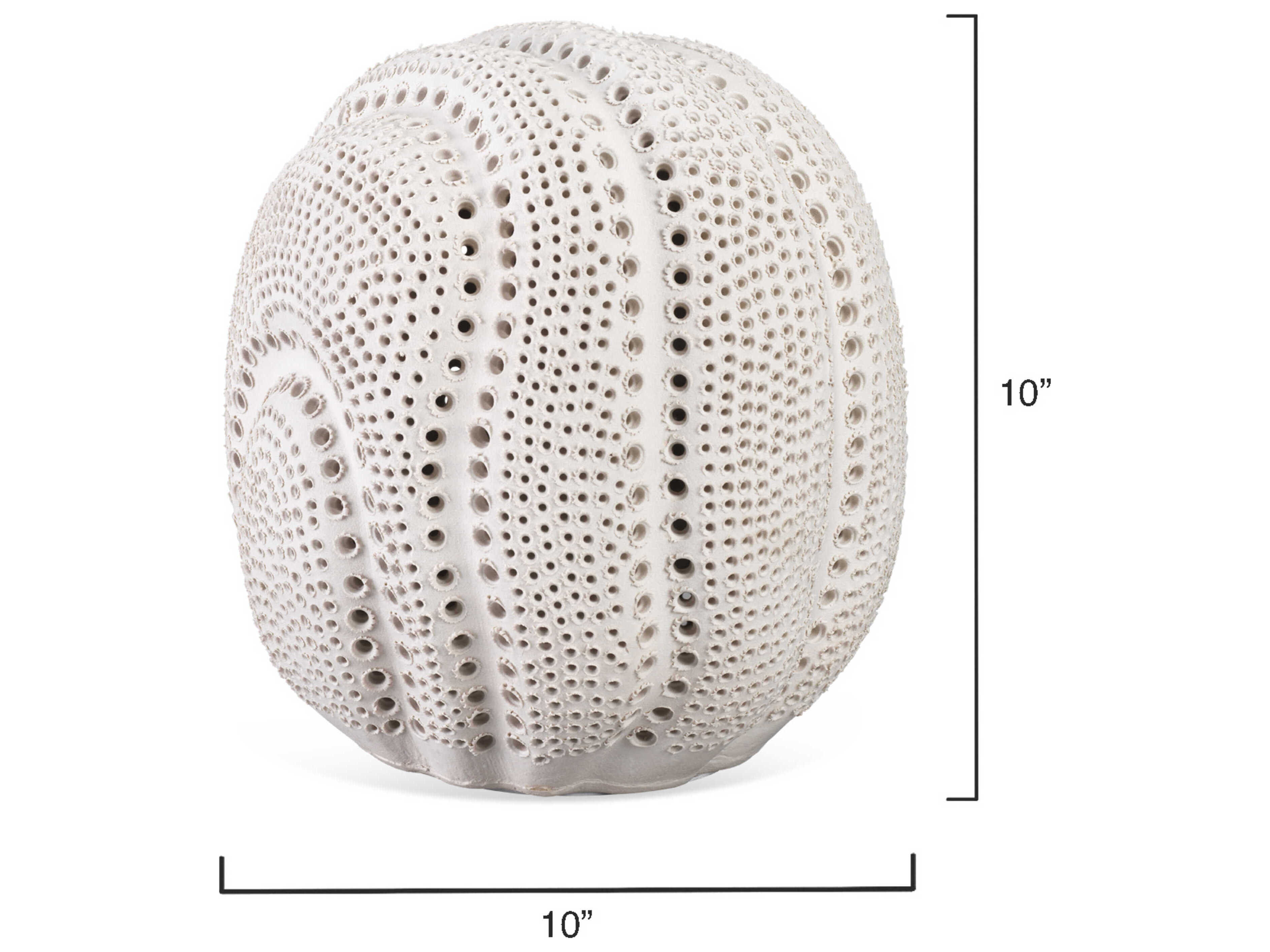 Jamie Young Lunar Matte White Porcelain Decorative Accent