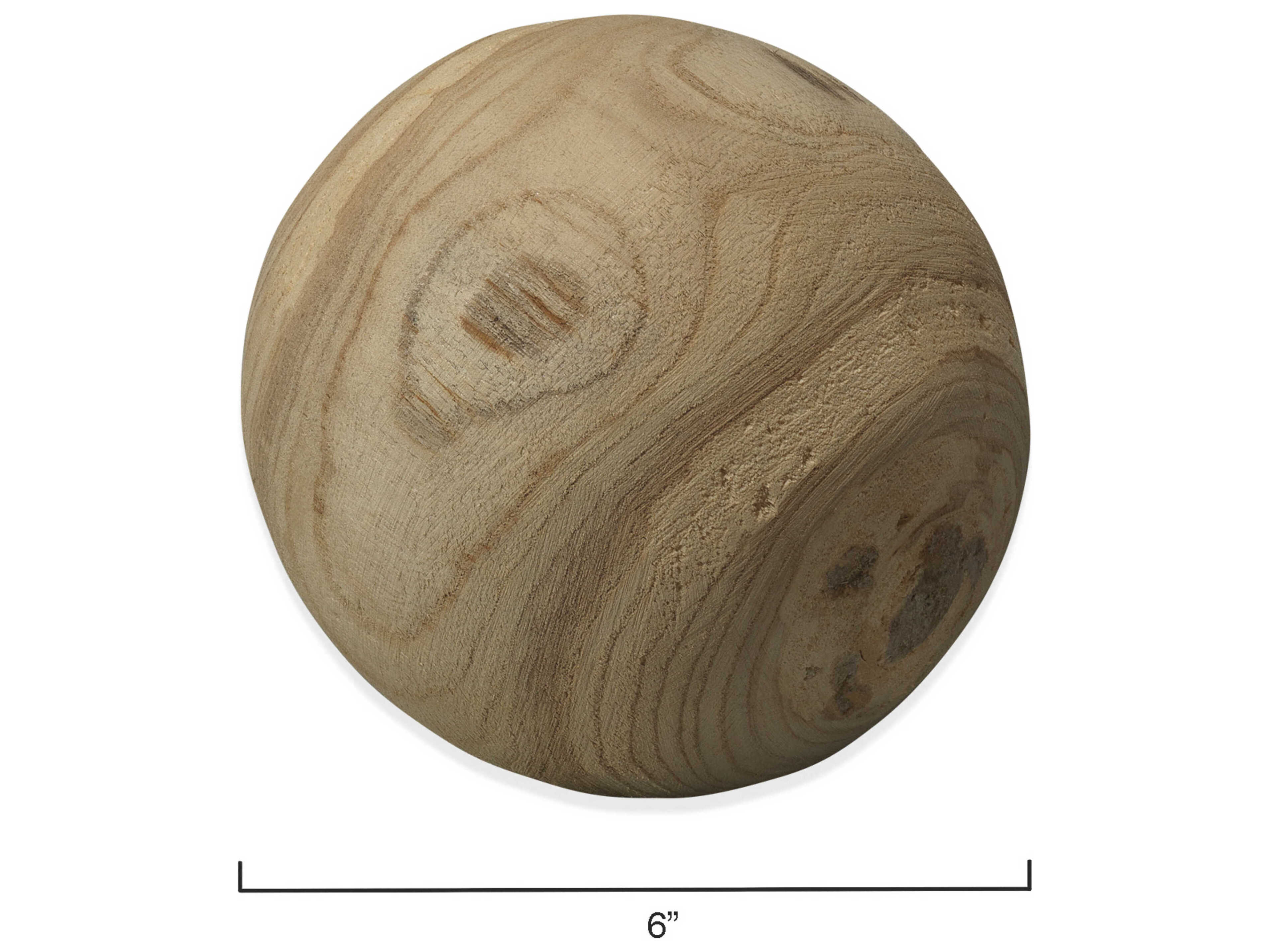 Jamie Young Natural Malibu Wood Balls Set of 3