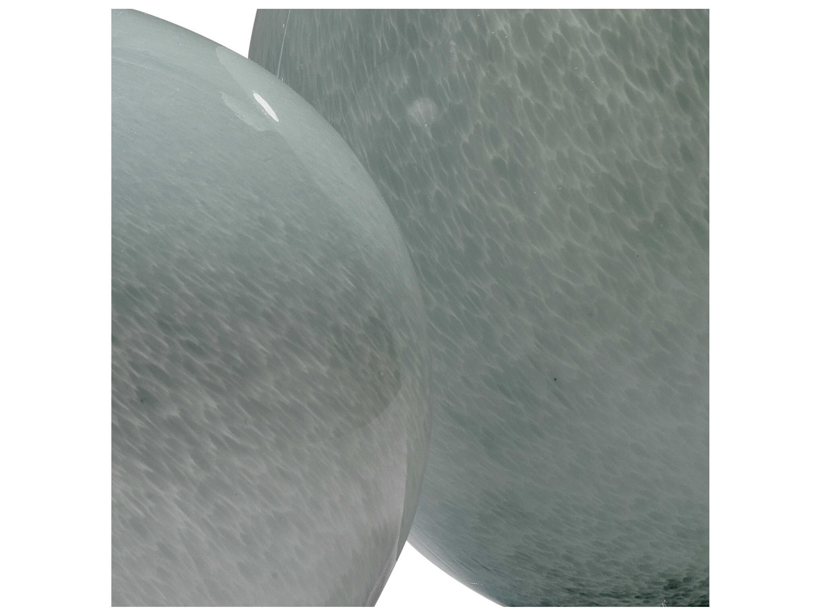 Jamie Young Minx Grey Glass Decorative Vases Set of 2