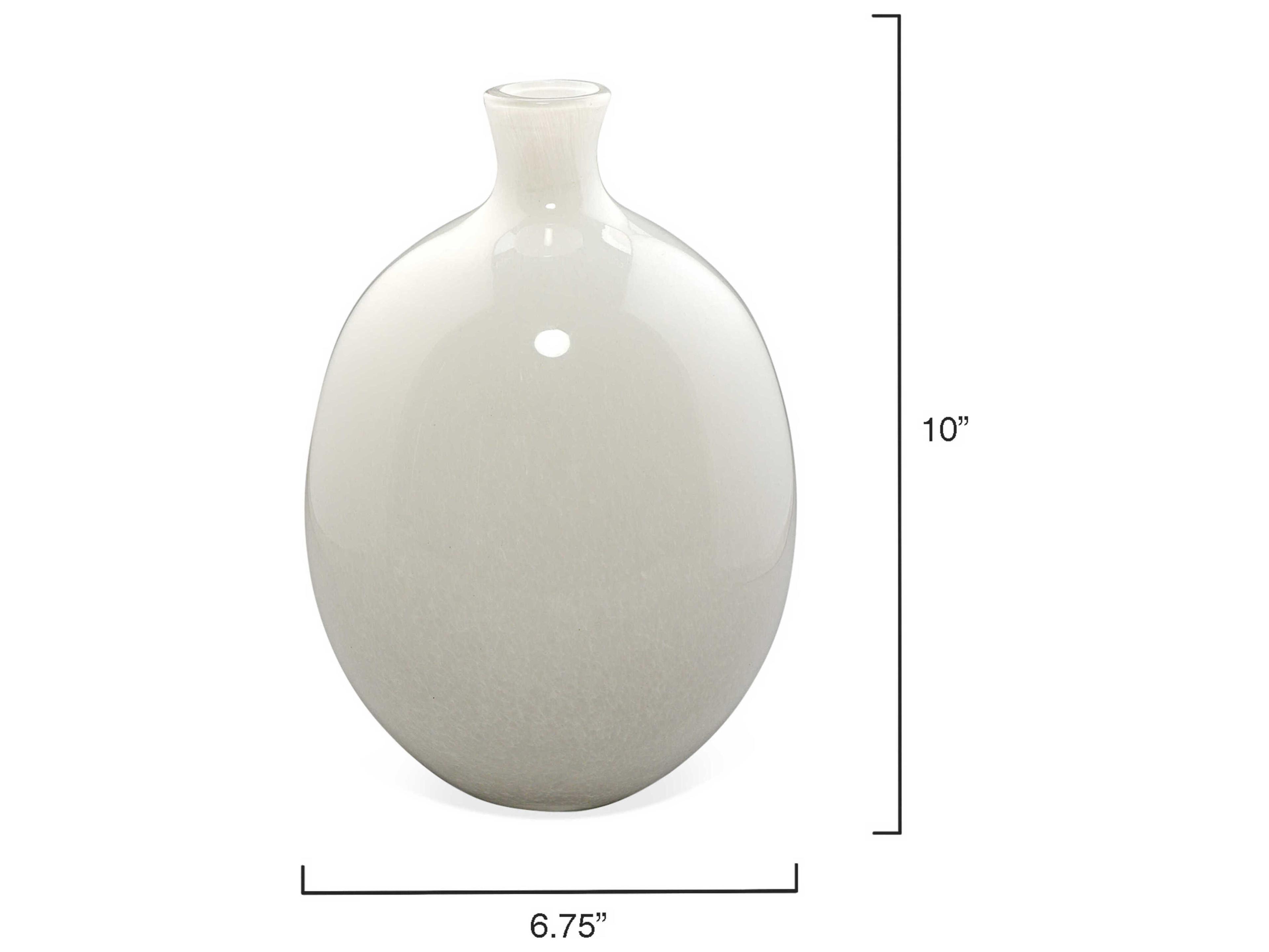 Jamie Young Minx White Glass Vase Set of 2