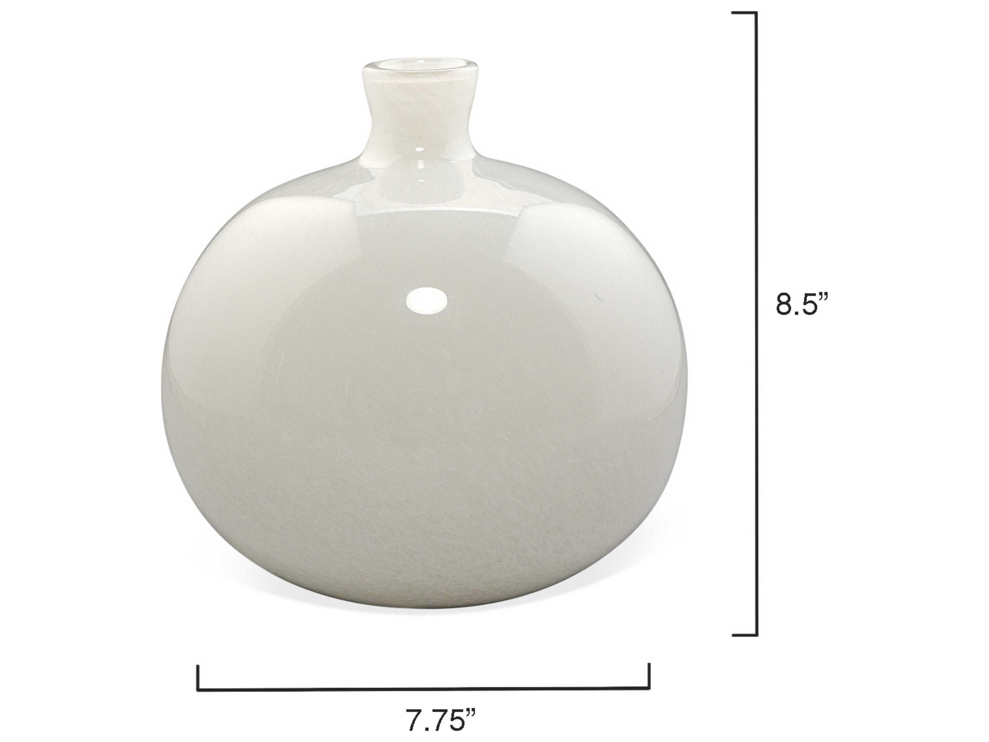 Jamie Young Minx White Glass Vase Set of 2