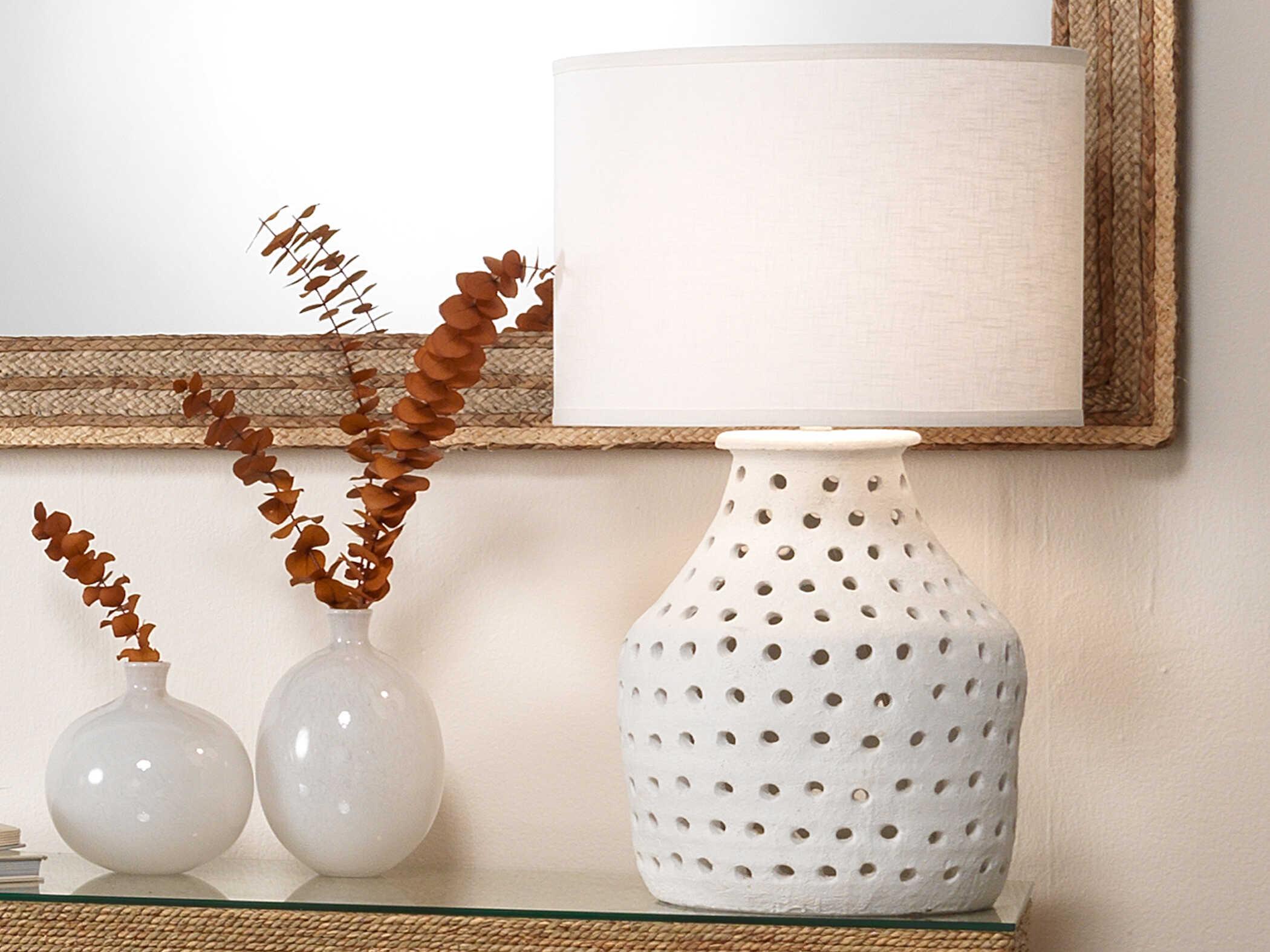 Jamie Young Minx White Glass Vase Set of 2