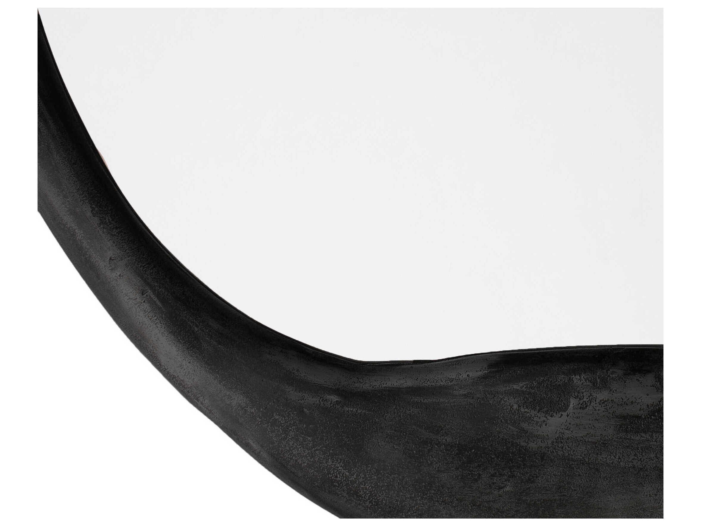 Jamie Young Organic Antique Iron Round Wall Mirror