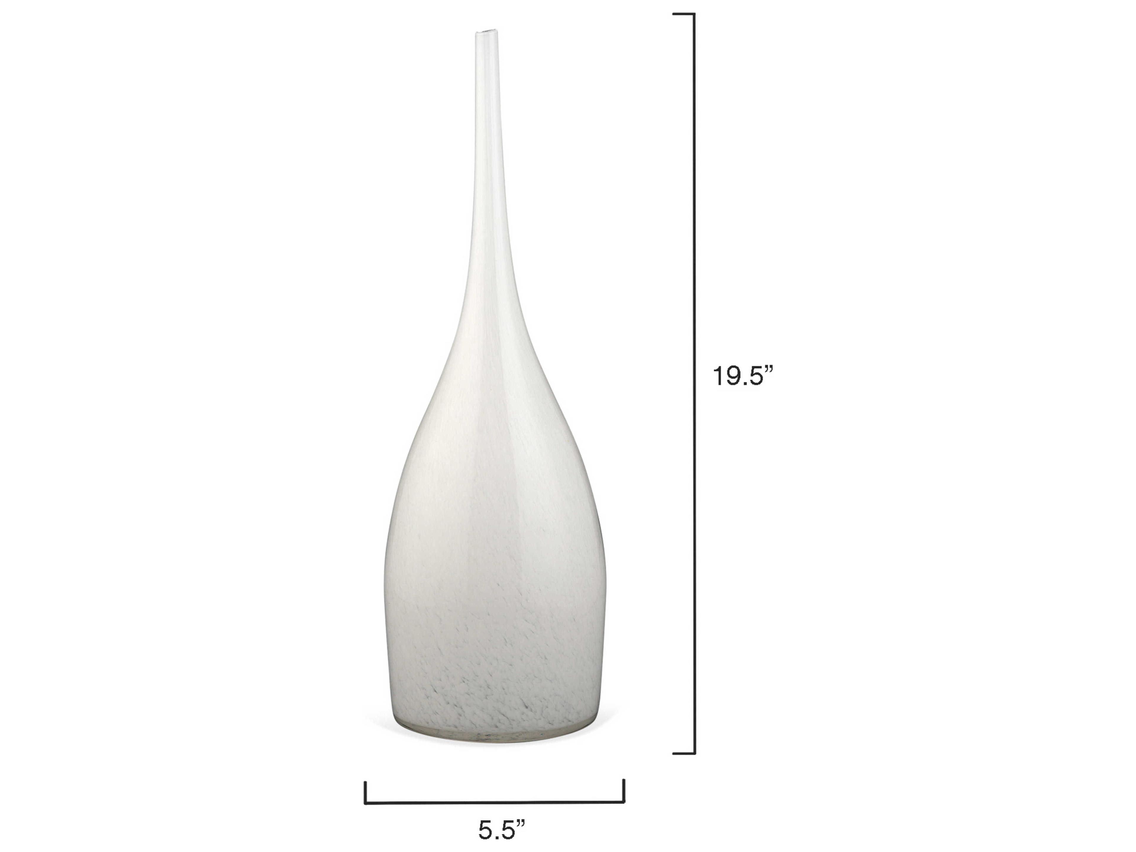 Jamie Young Pixie White Glass Vase Set of 3