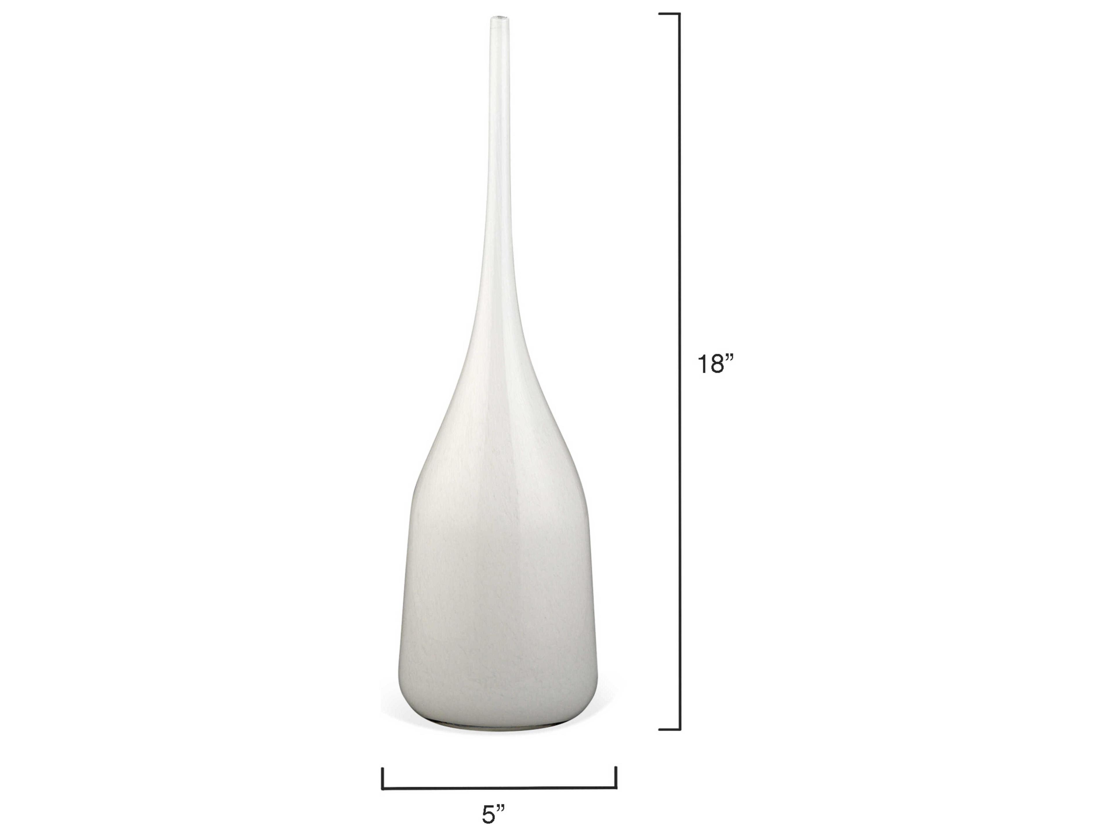 Jamie Young Pixie White Glass Vase Set of 3