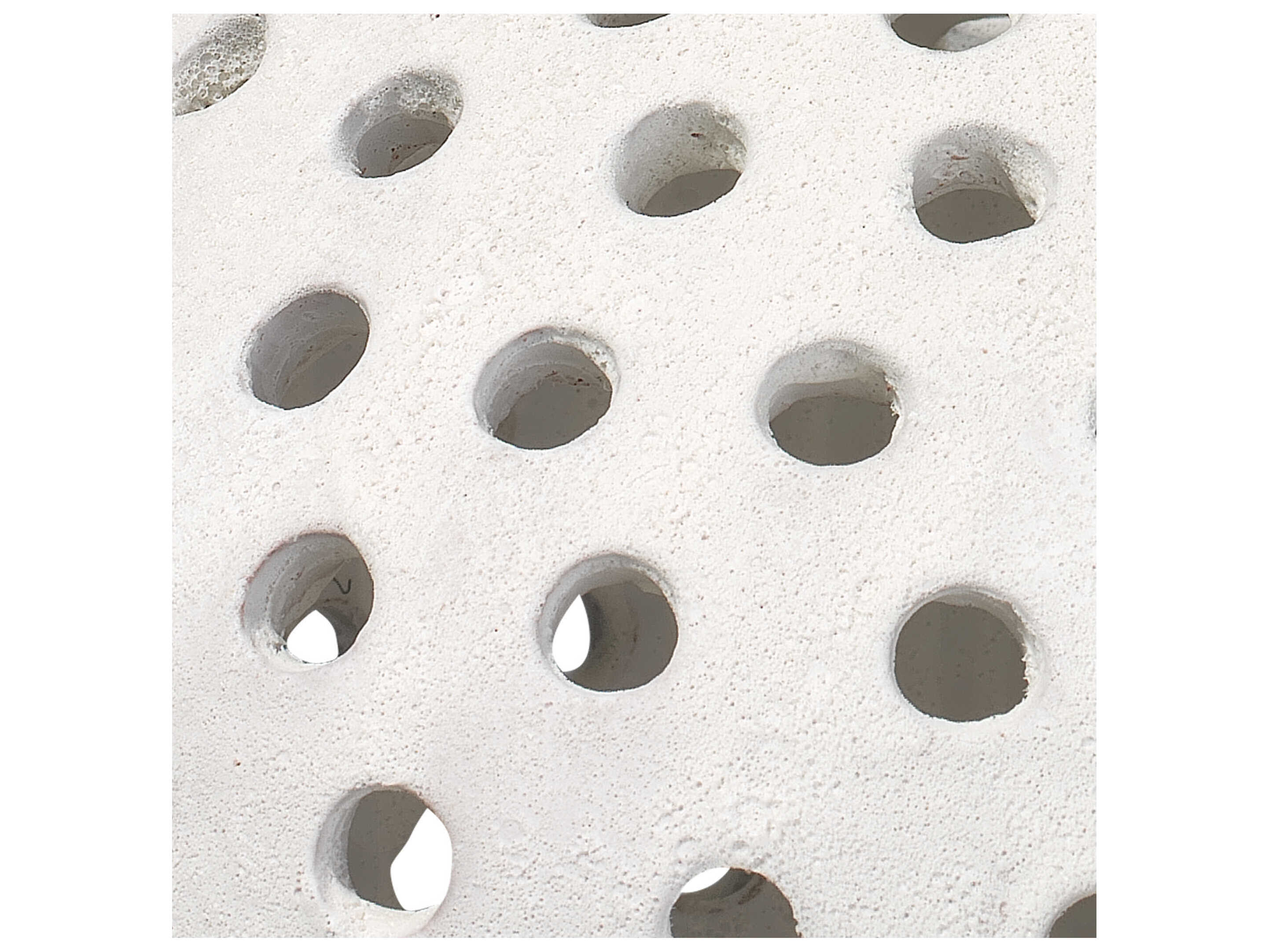 Jamie Young Porous Matte White Ceramic Small Porous Case