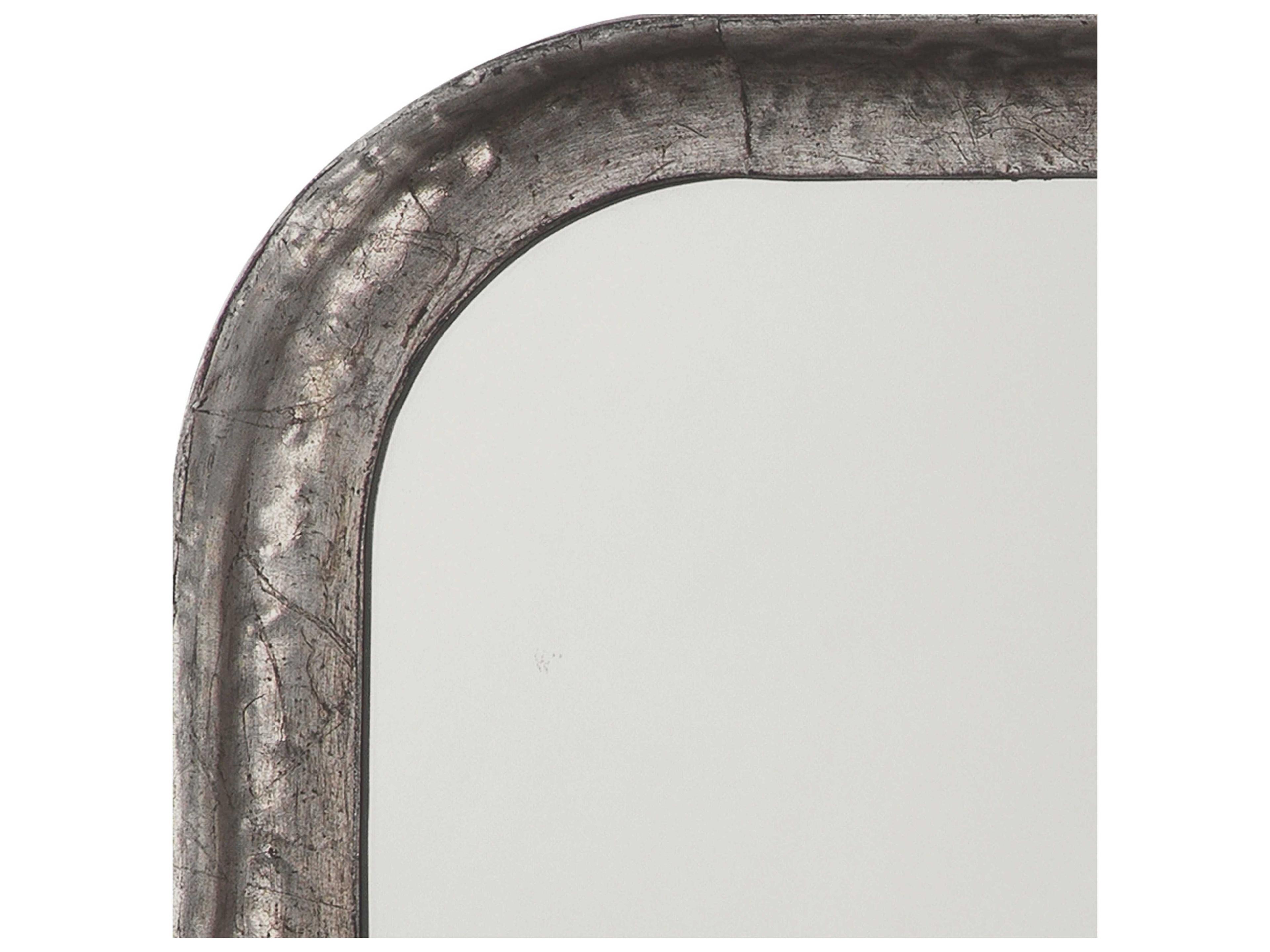 Jamie Young Silver Leaf Rectangular Wall Mirror