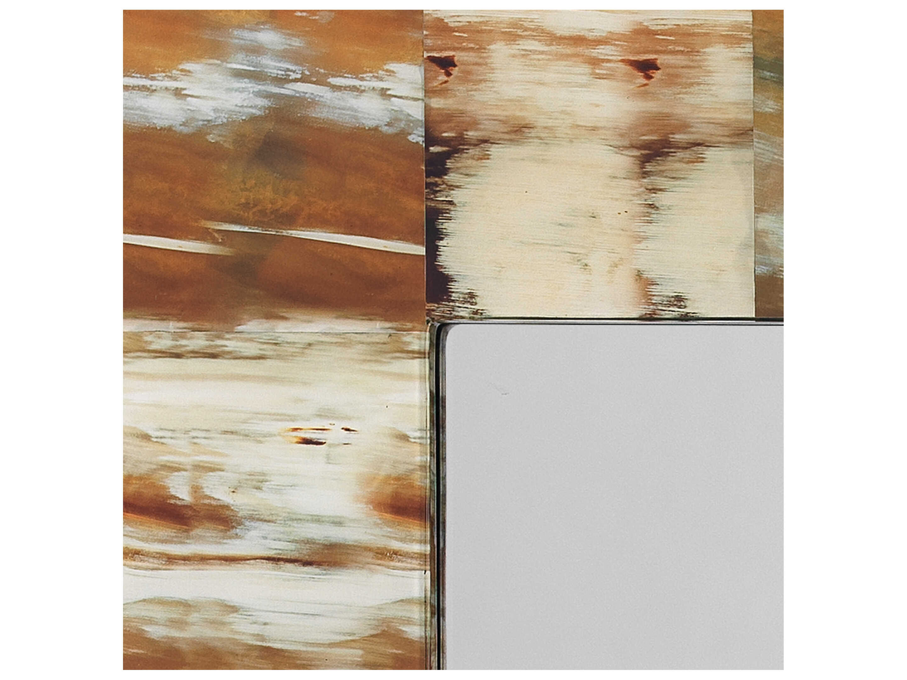 Jamie Young Natural Faux Horn Rectangular Wall Mirror