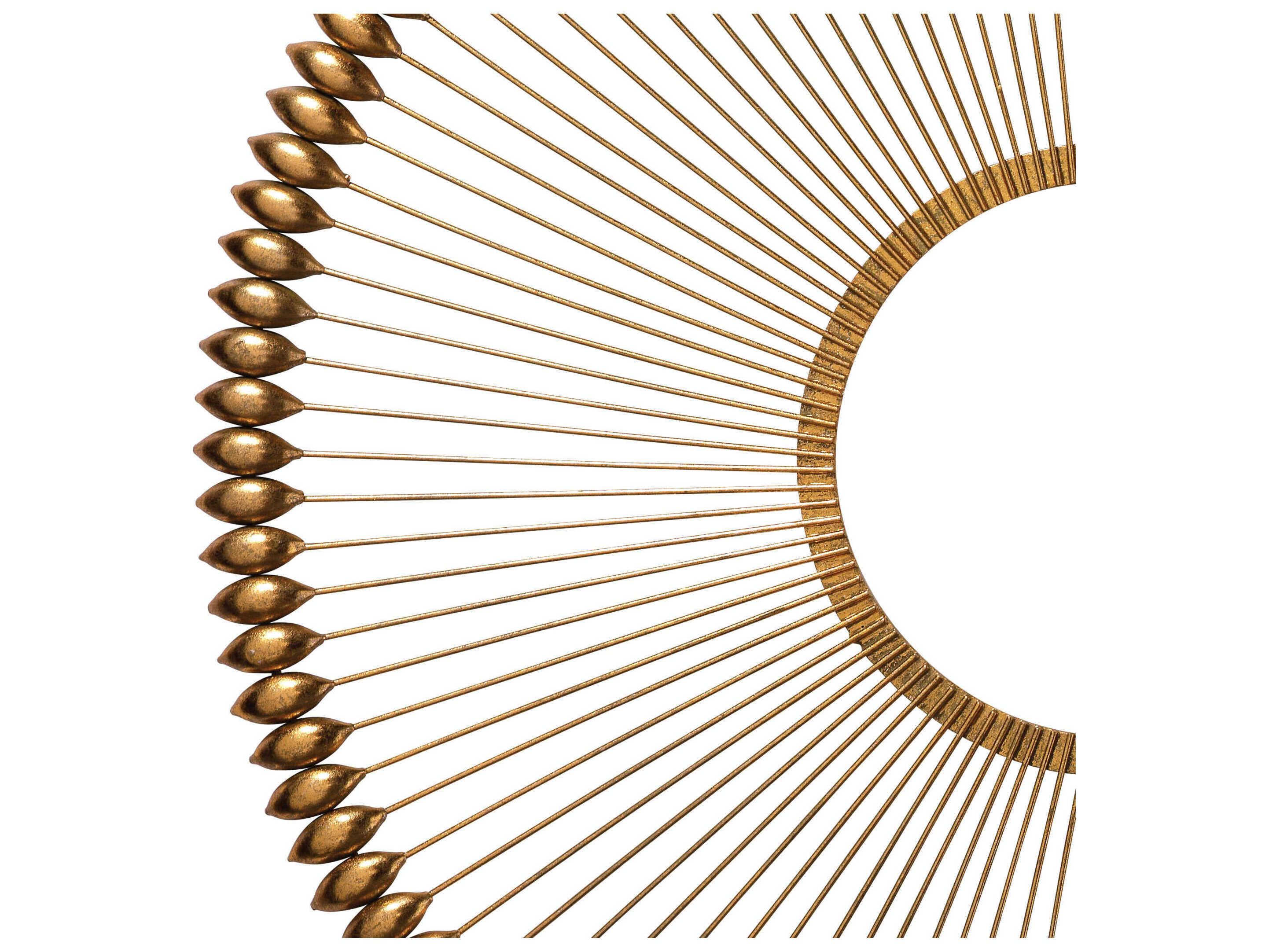 Jamie Young Illume Metal Gold Foil 36" Round Wall Art