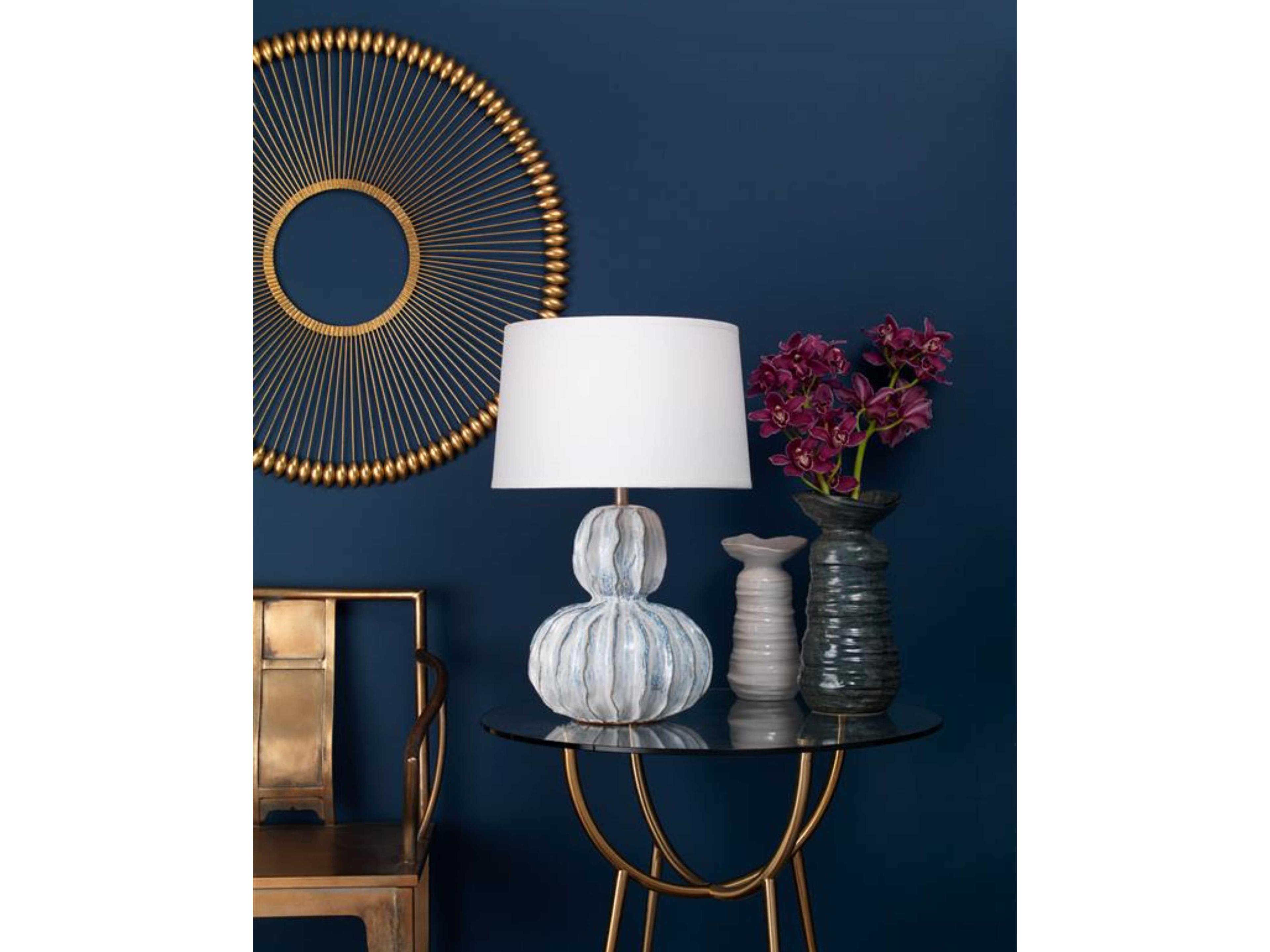 Jamie Young Illume Metal Gold Foil 36" Round Wall Art