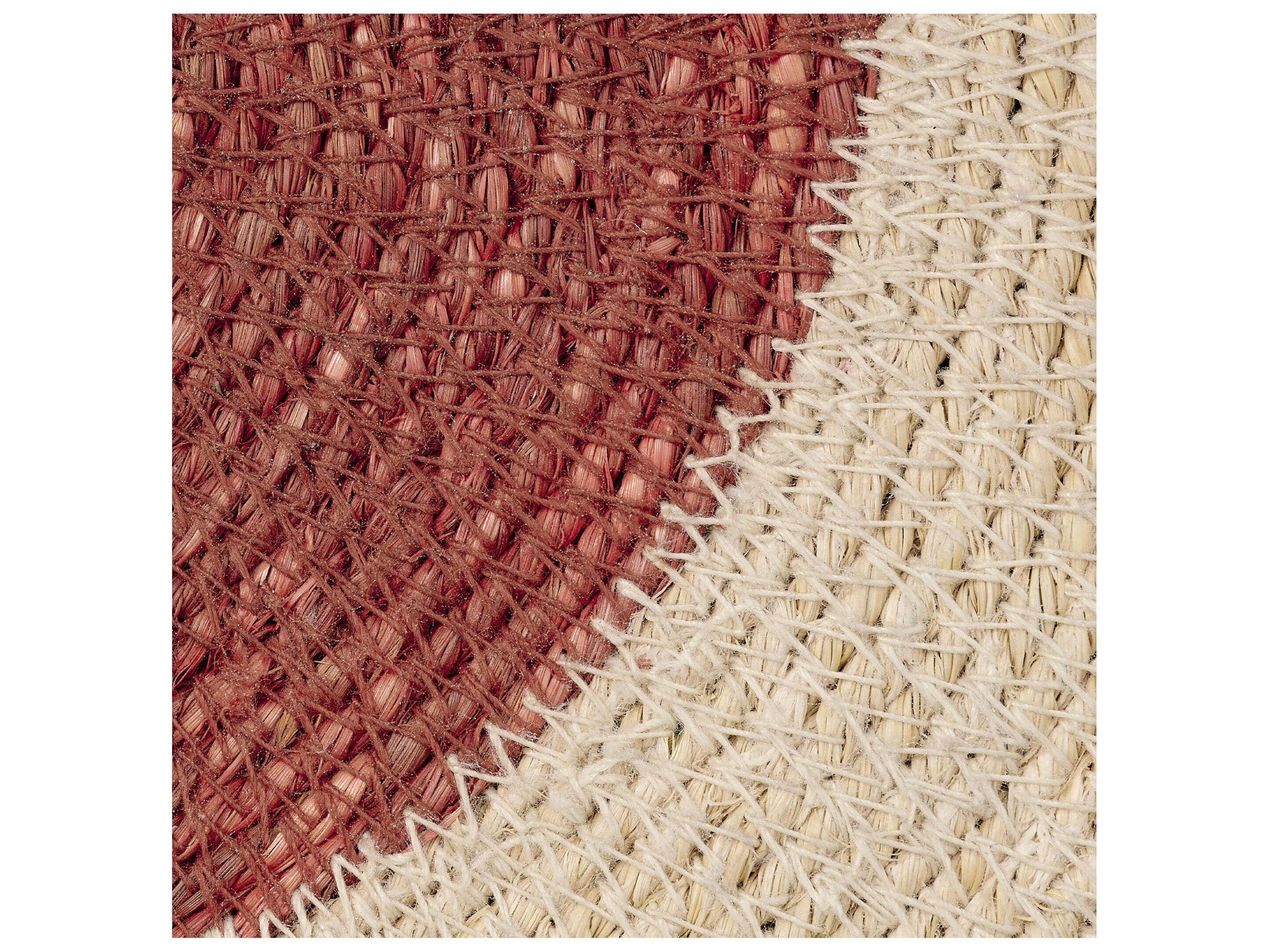 Jamie Young Sundial Rust Seagrass Round Wall Art