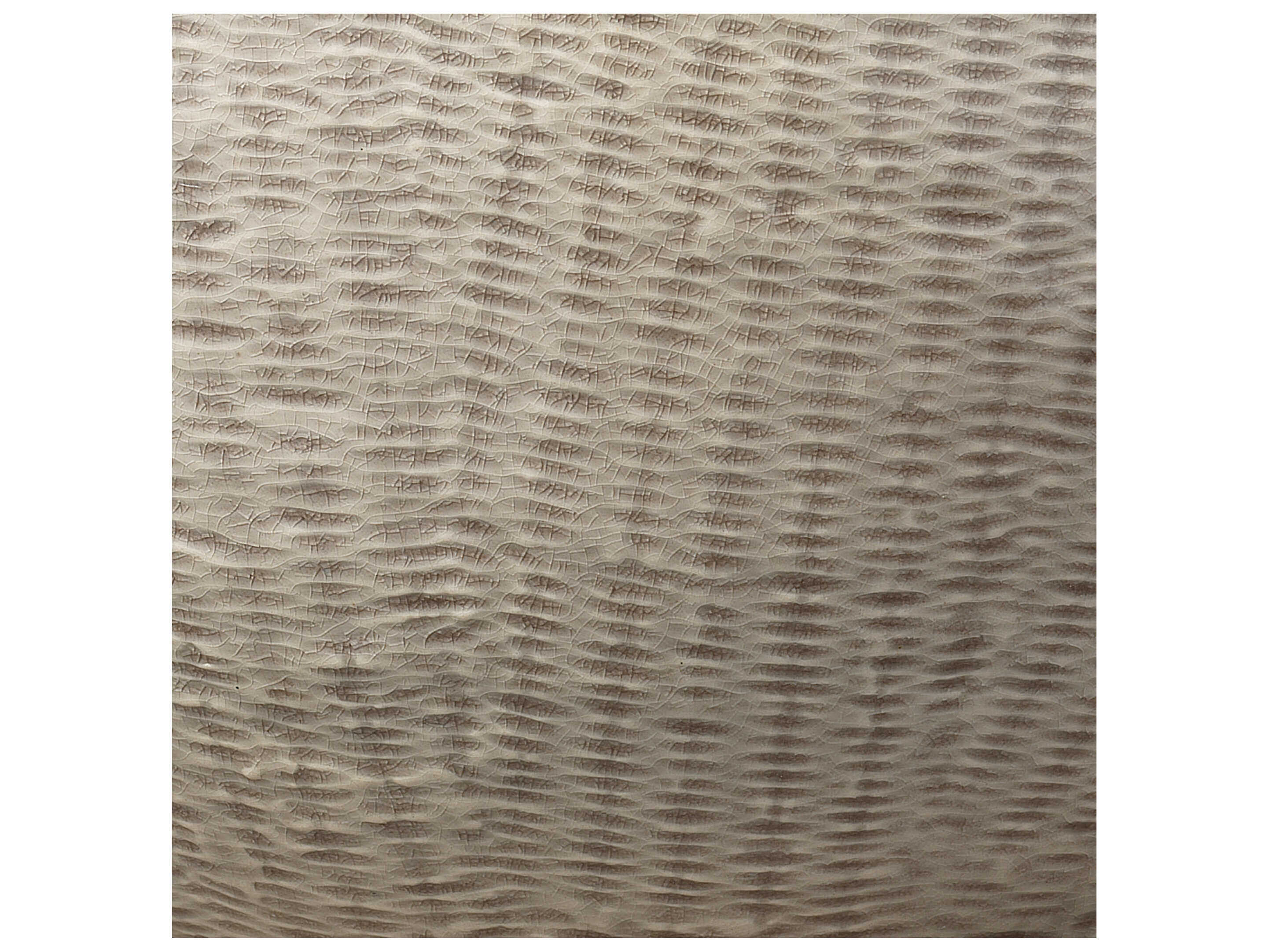 Jamie Young Basketweave Off White Ceramic Open Cone Table Lamp