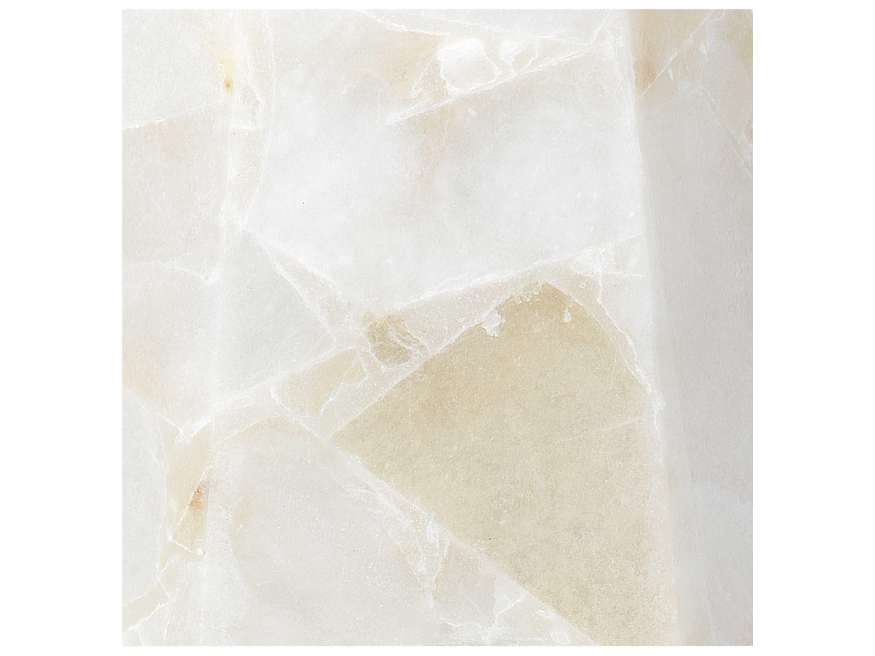 Jamie Young Borealis Alabaster White Buffet Lamp