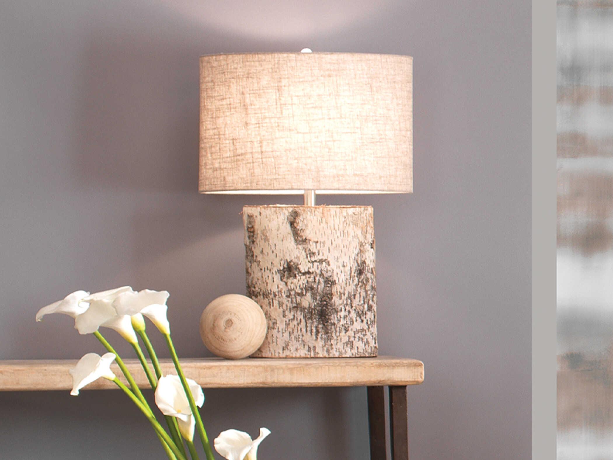 Jamie Young Forrester Birch Veneer Brown Buffet Lamp