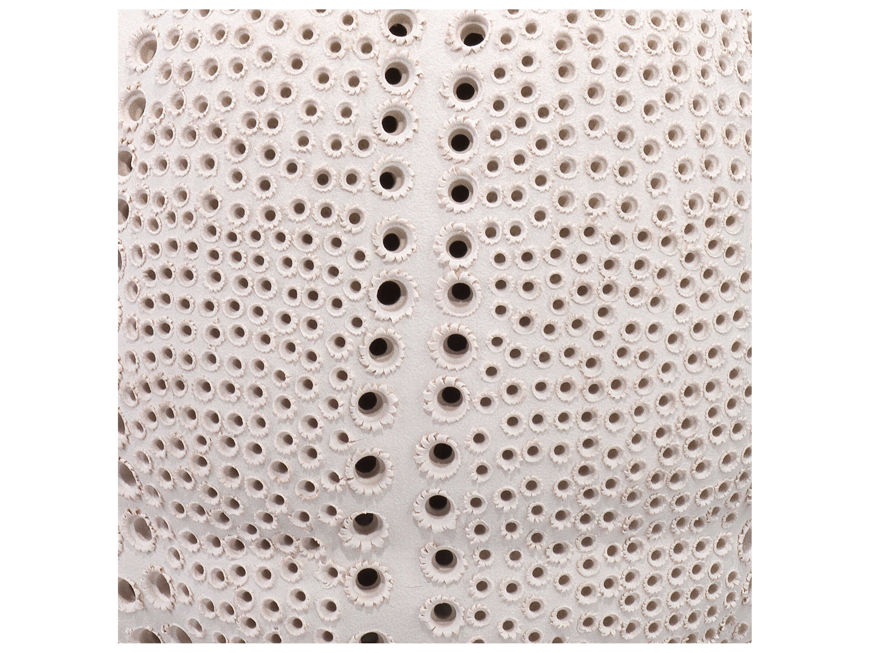 Jamie Young Lunar White Linen Drum Buffet Lamp