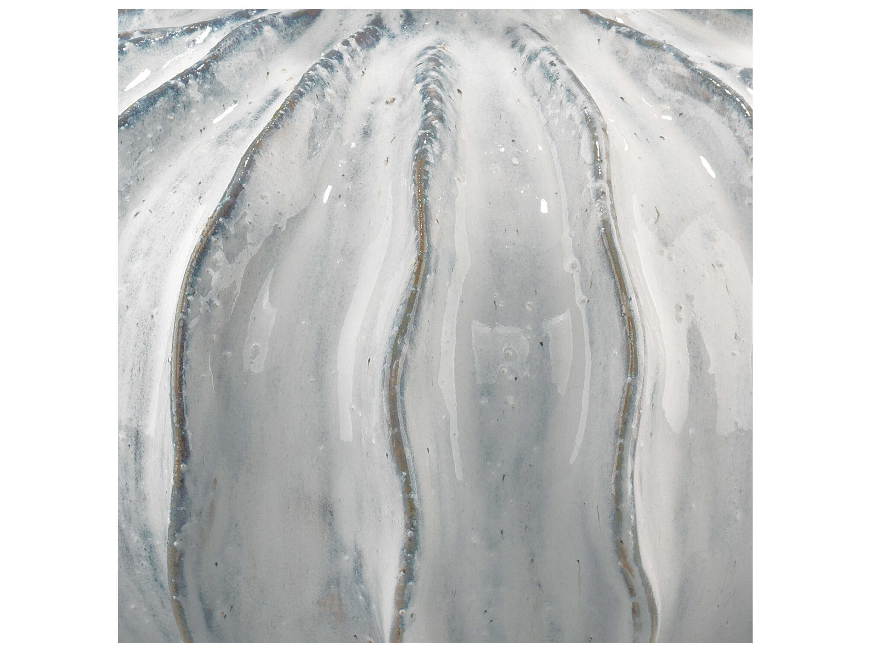 Jamie Young Oceane Gourd White Reactive Glaze Buffet Lamp