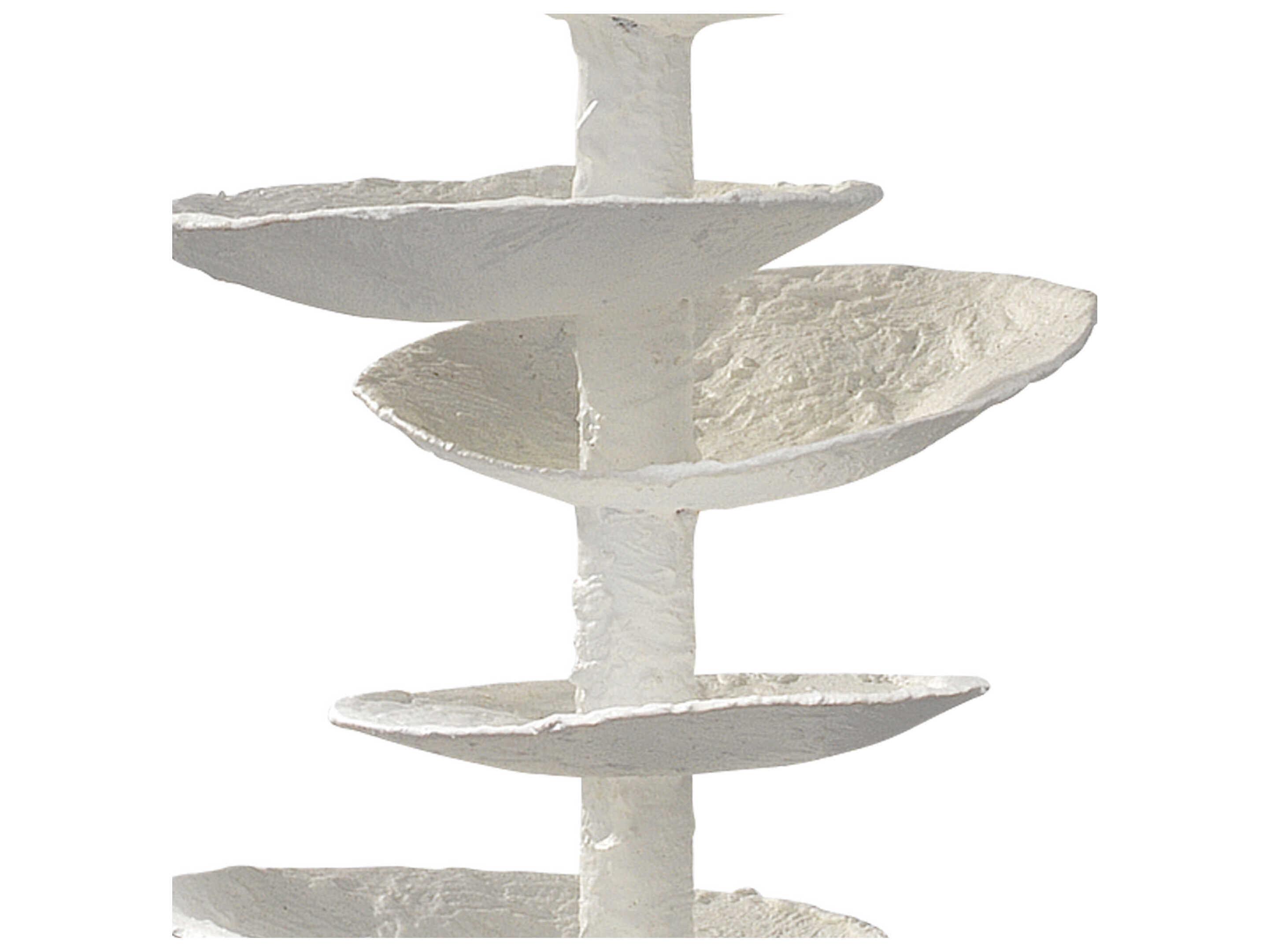 Jamie Young Petals Textured White Buffet Lamp