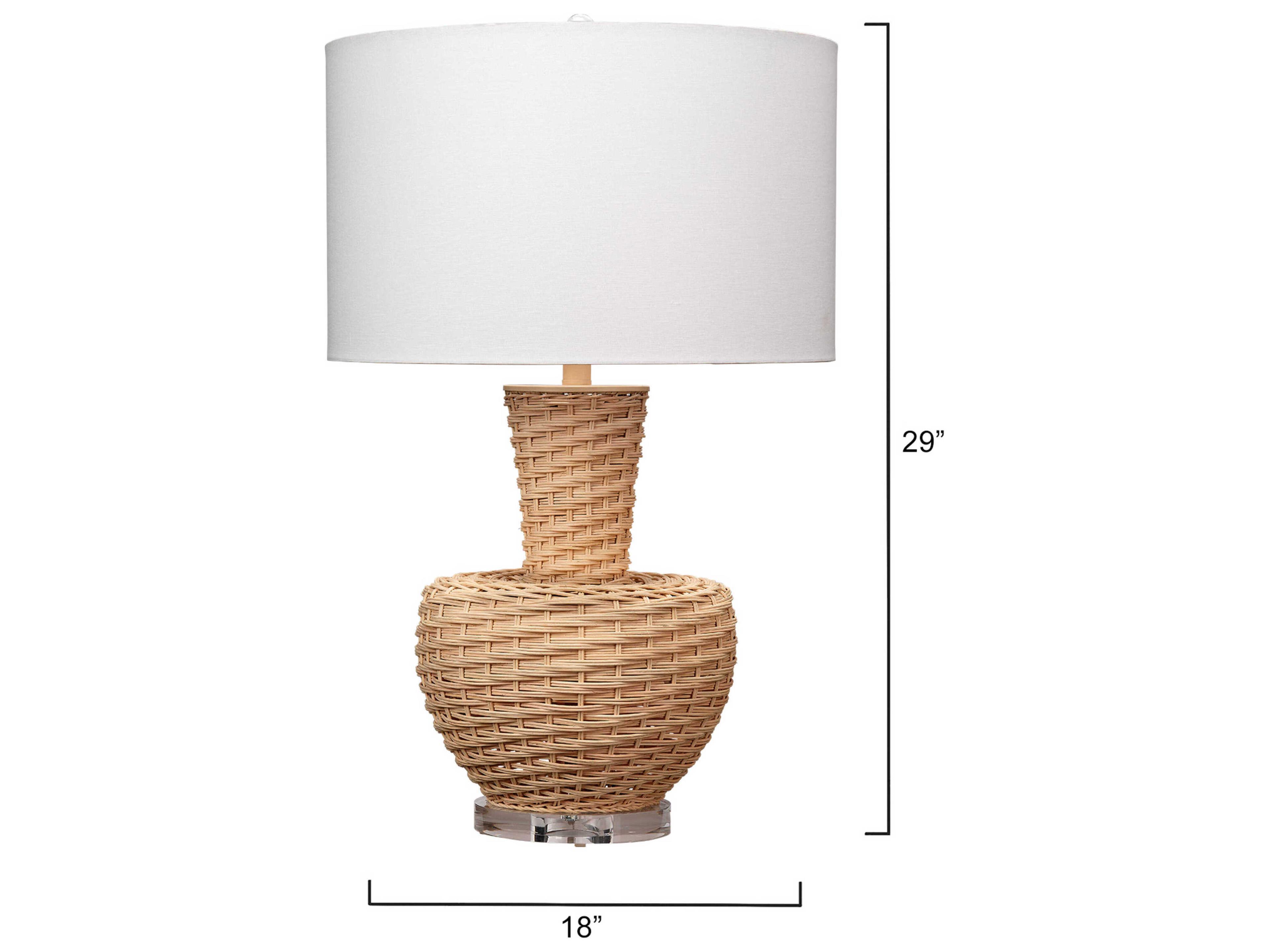 Jamie Young Portobello Natural Buffete Lamp