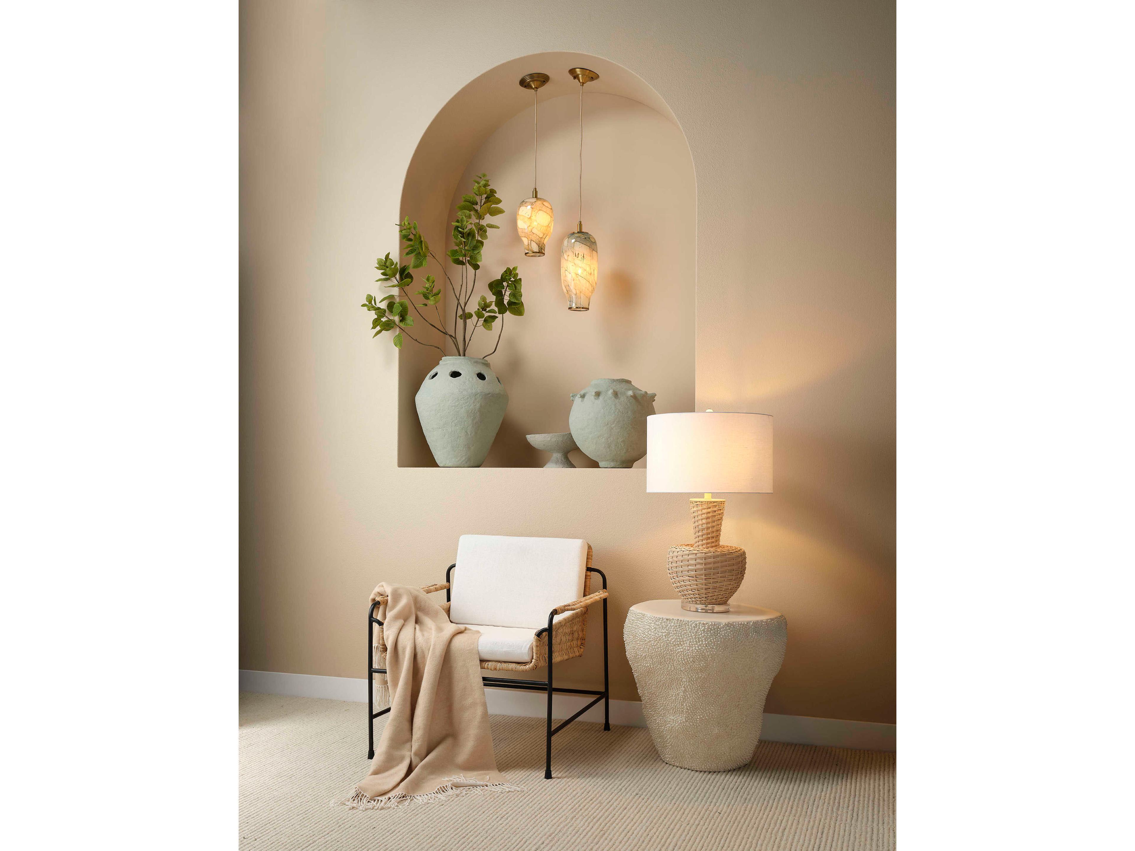 Jamie Young Portobello Natural Buffete Lamp