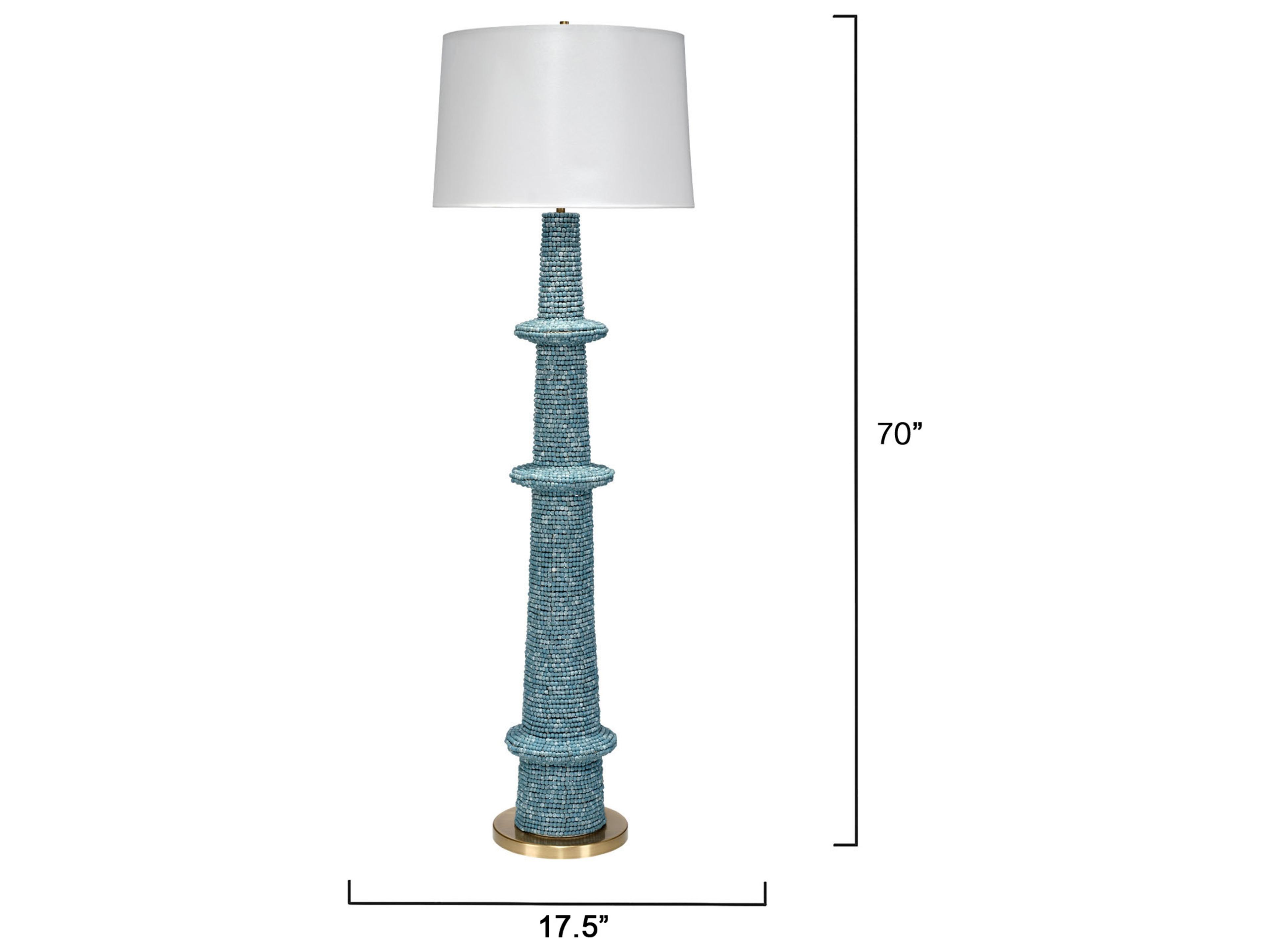 Jamie Young Rowan Blue Floor Lamp