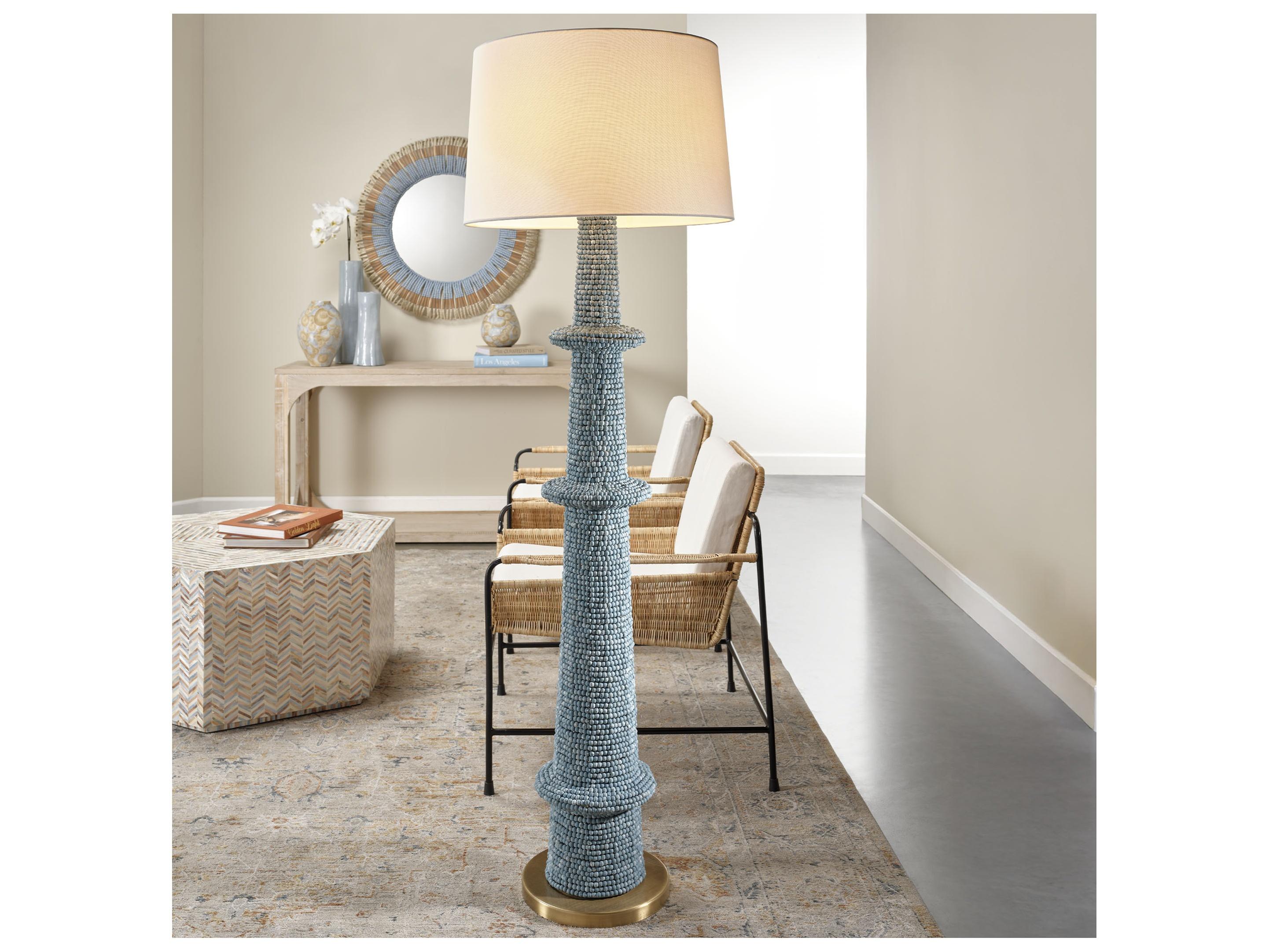 Jamie Young Rowan Blue Floor Lamp