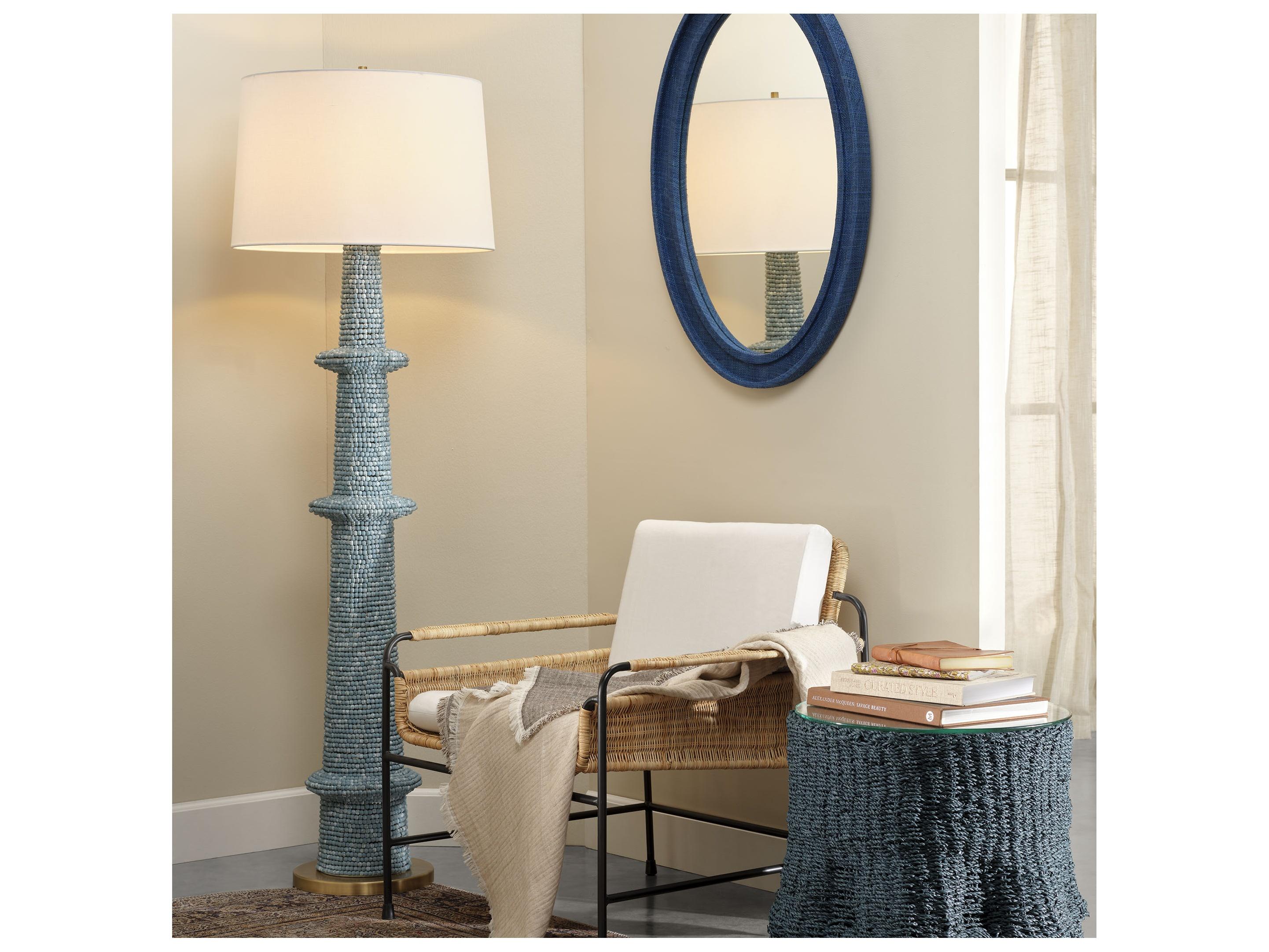 Jamie Young Rowan Blue Floor Lamp