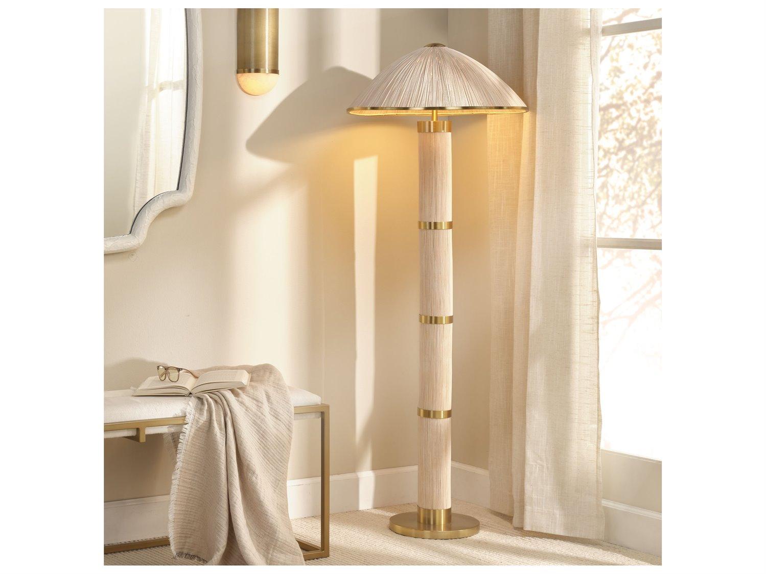 Jamie Young Seychelles White Floor Lamp